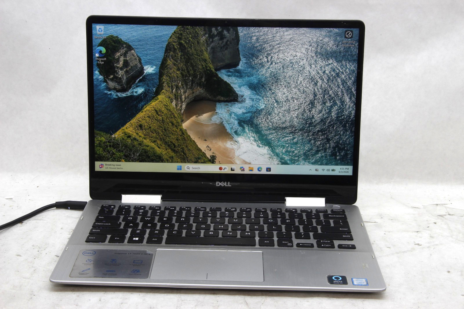 Dell Insprion 7386 13.3″ Laptop i5-8265U 8 GB RAM 256 GB SSD Win 11 w/Charger
