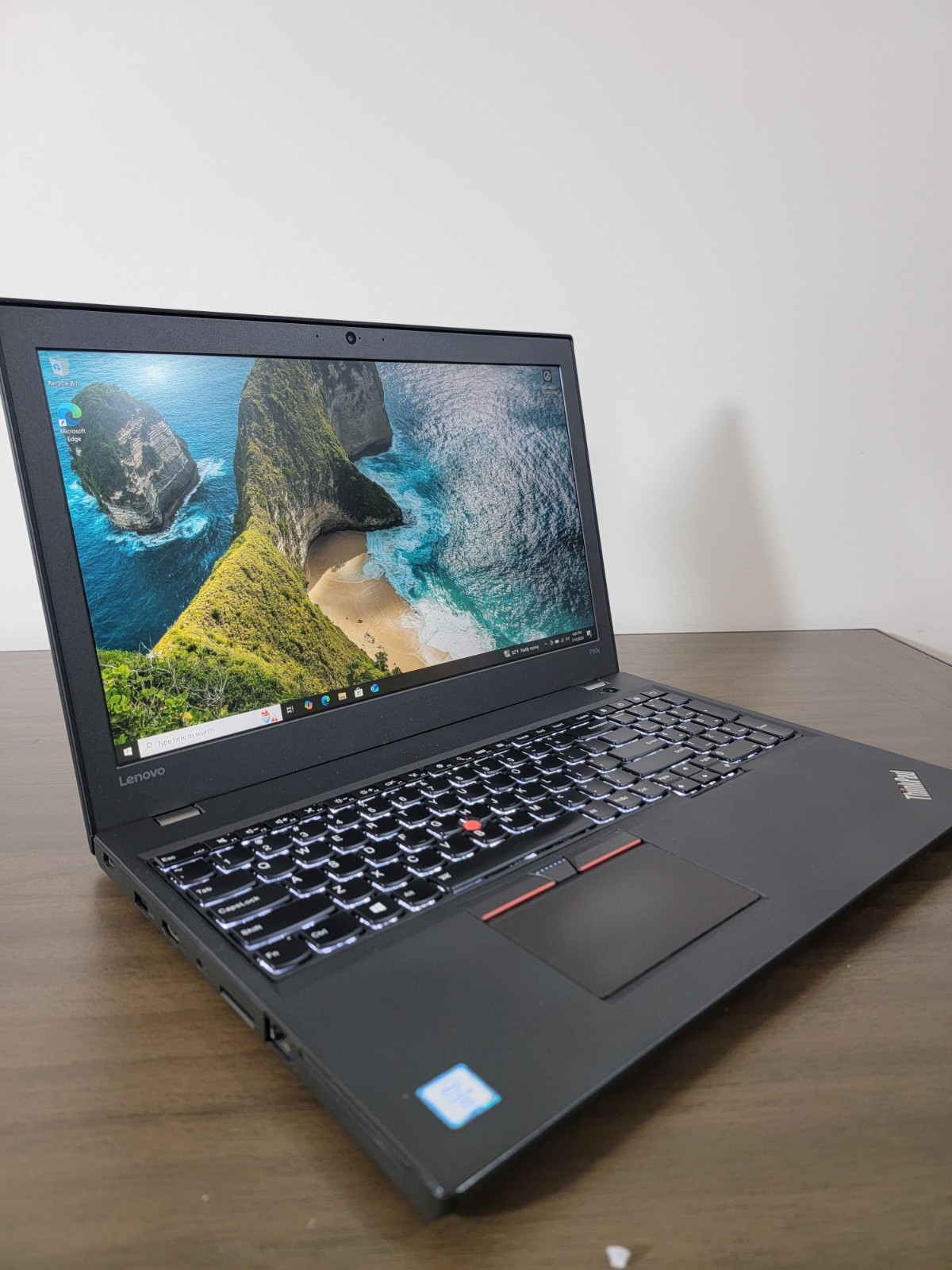 CLEAN Lenovo ThinkPad P50s, i5-6300U, 2.50GHz 16GB 240 SSD Quadro M500M Win 10