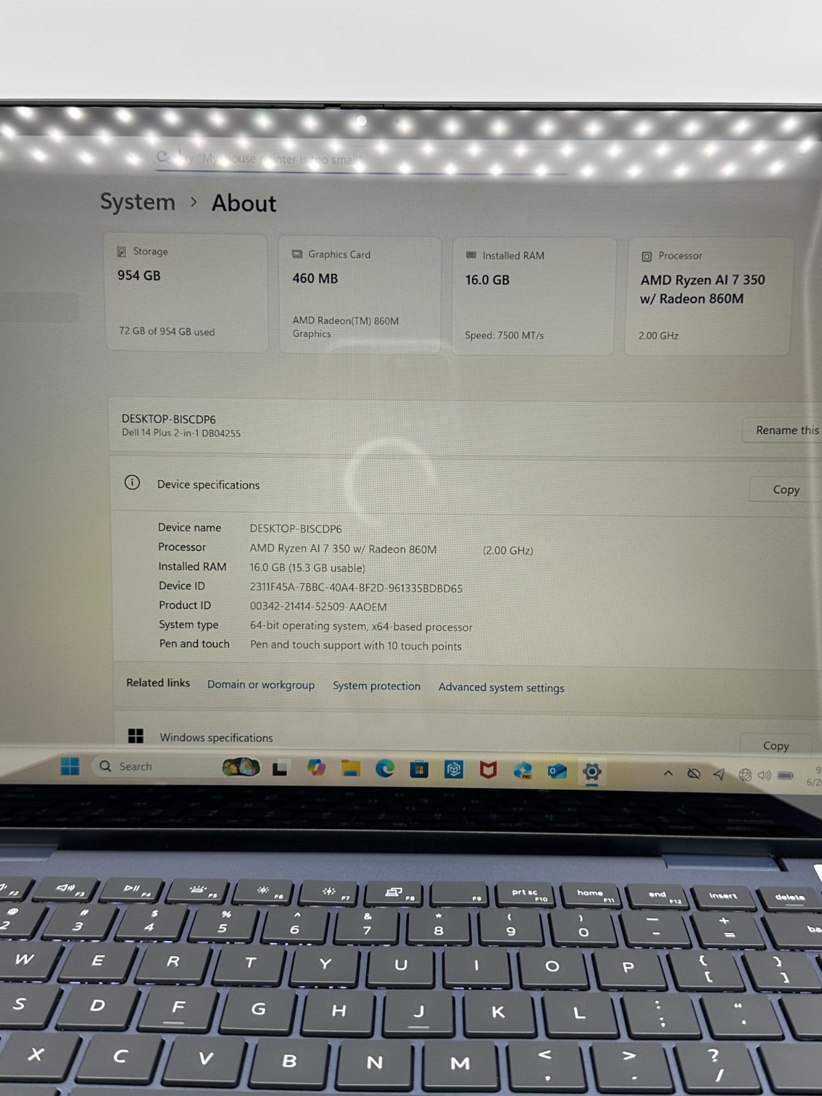 Dell 14 Plus 2K 2-in-1 Touch 14″ Laptop Ryzen AI 7 350 16GB RAM 1TB SSD