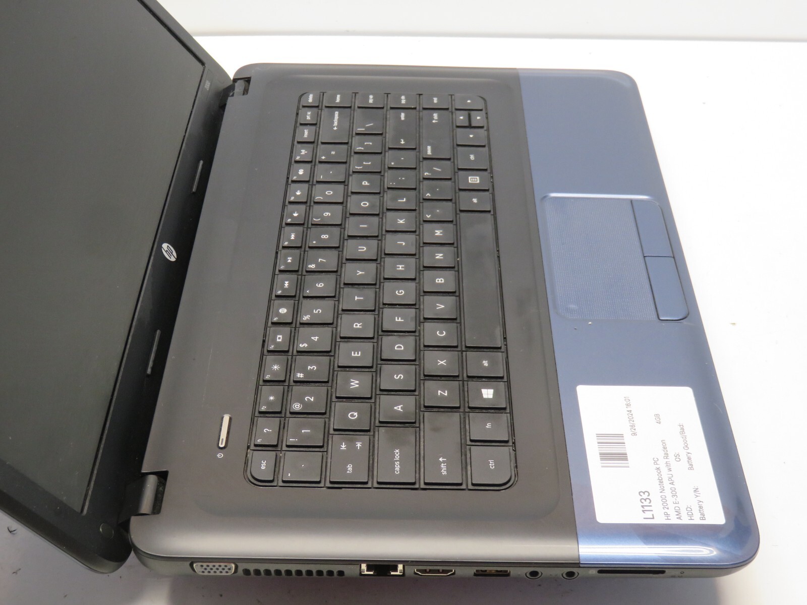 HP Pavilion dv6 Notebook PC AMD Phenom II P960 1800MHz 4GB NO HDD No Batt