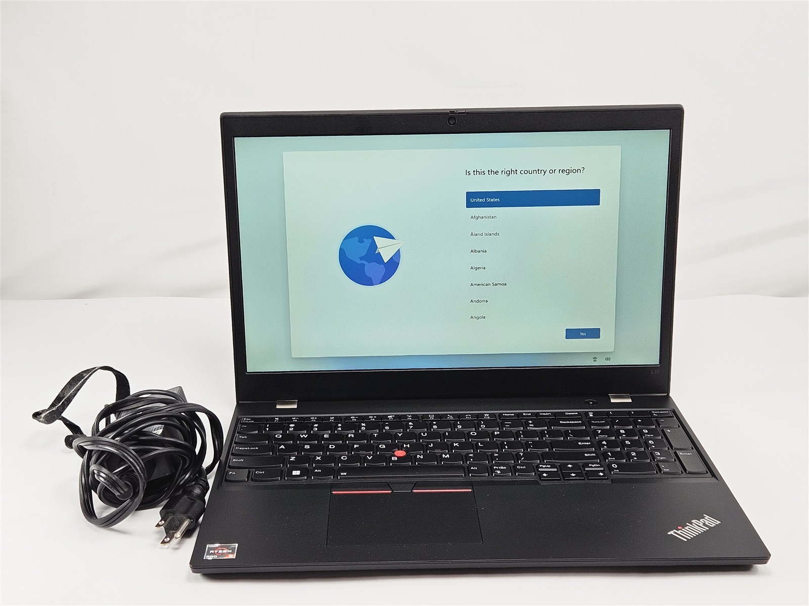 Lenovo 15.6″ ThinkPad L15 Gen 2 AMD Ryzen 5 Pro 5650U 512GB SSD 16GB Win11 Home