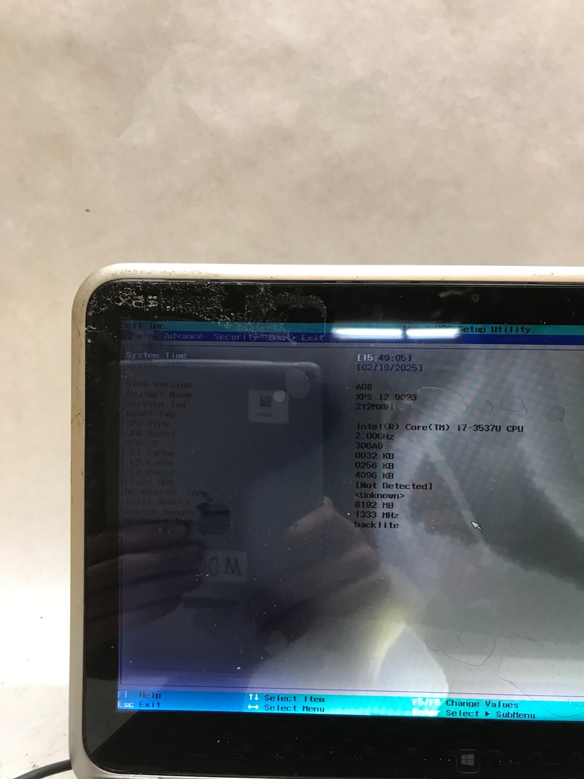 Dell XPS 12 9Q23 12″ Laptop Intel i7-3537U 2.0GHz 8GB RAM NO SSD For Parts – DW