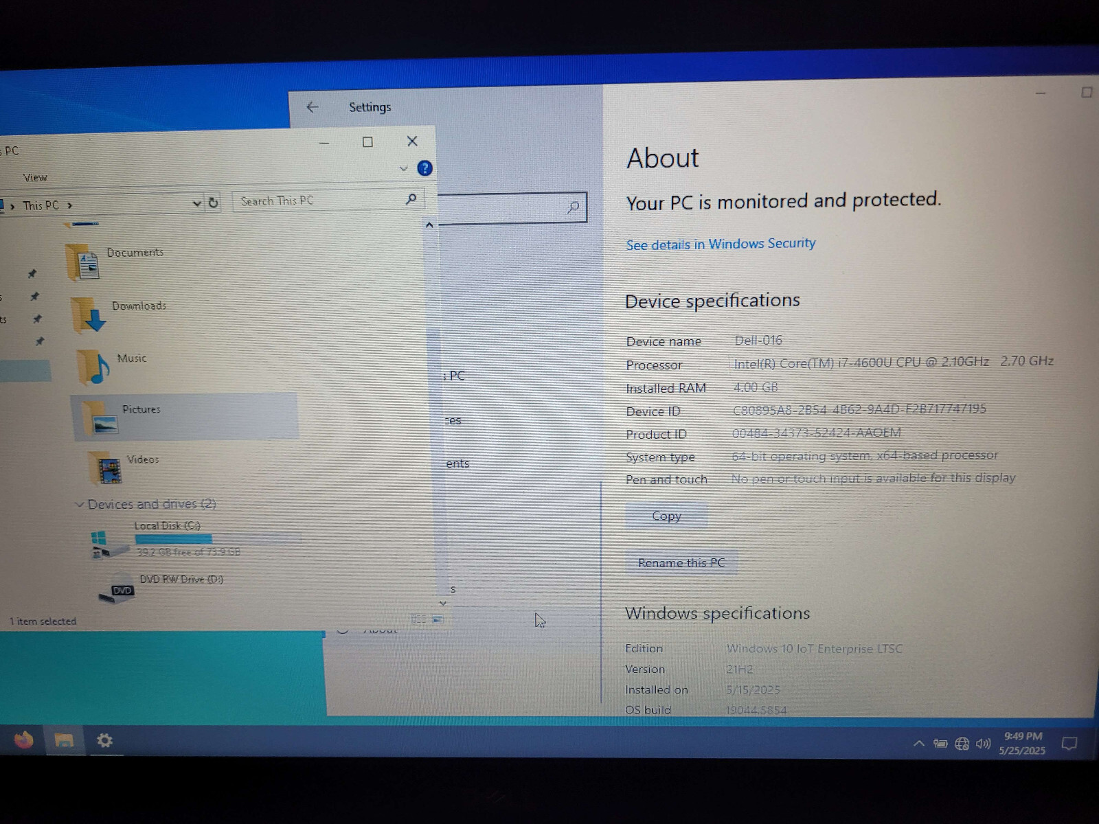 Dell Latitude Laptop E5440 i7-4600U 14″ Nvidia GT 720M Win 10 8GB, Docking