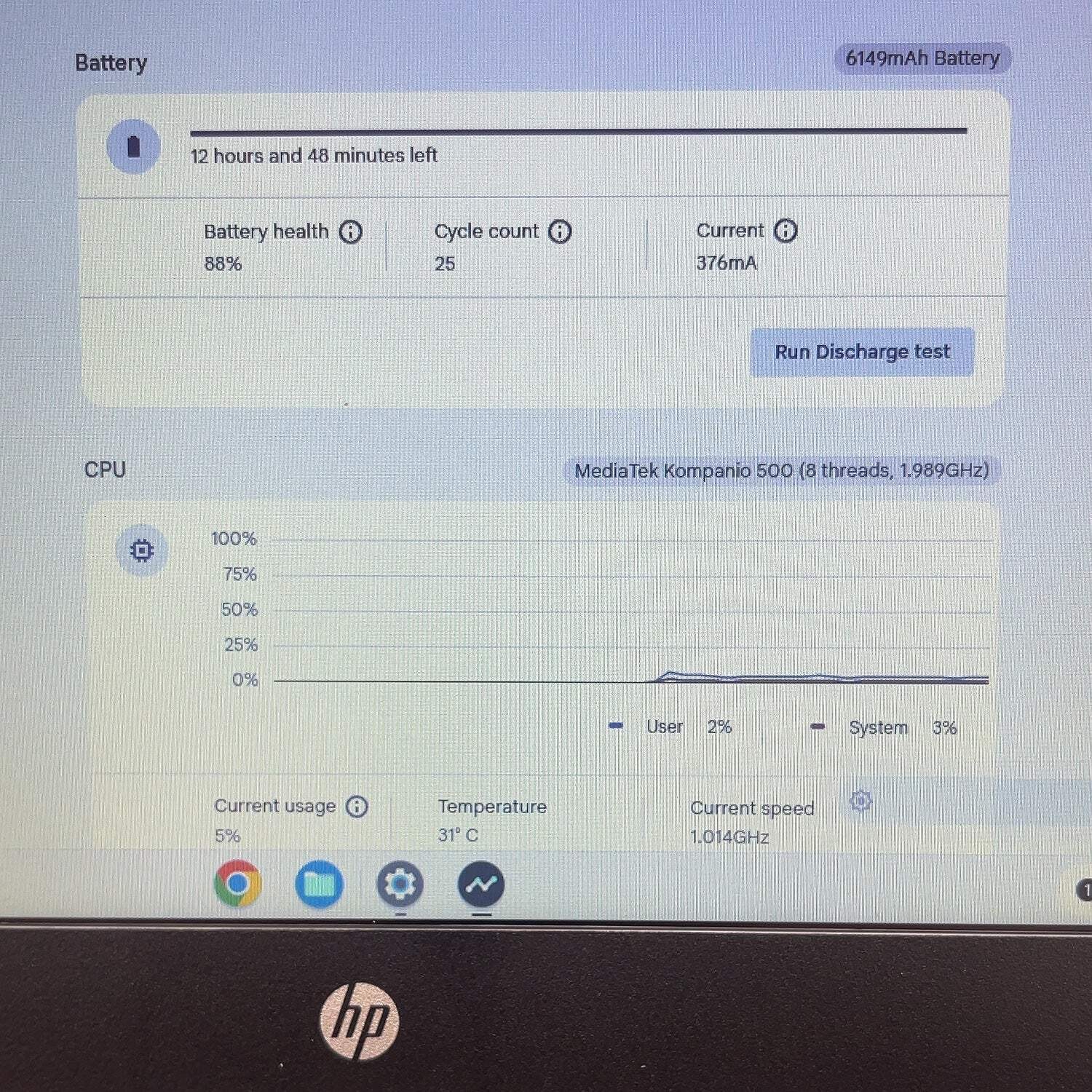 HP Chromebook 11MKG9EE 11.6 Kompaino 500 2.0GHz 4GB RAM 32GB SSD