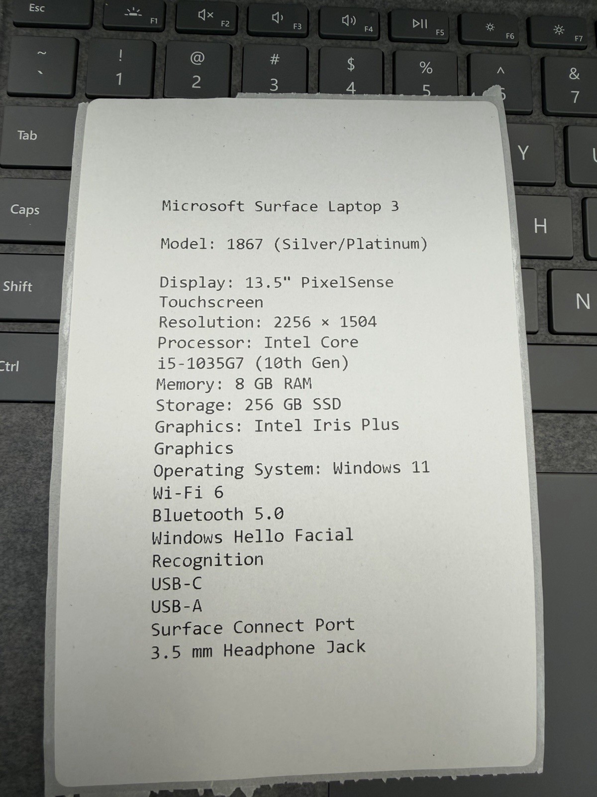 Microsoft Surface Laptop 3 And 4, i5 8GB, 256GB SSD, Ryzen 7, See Pics For Specs