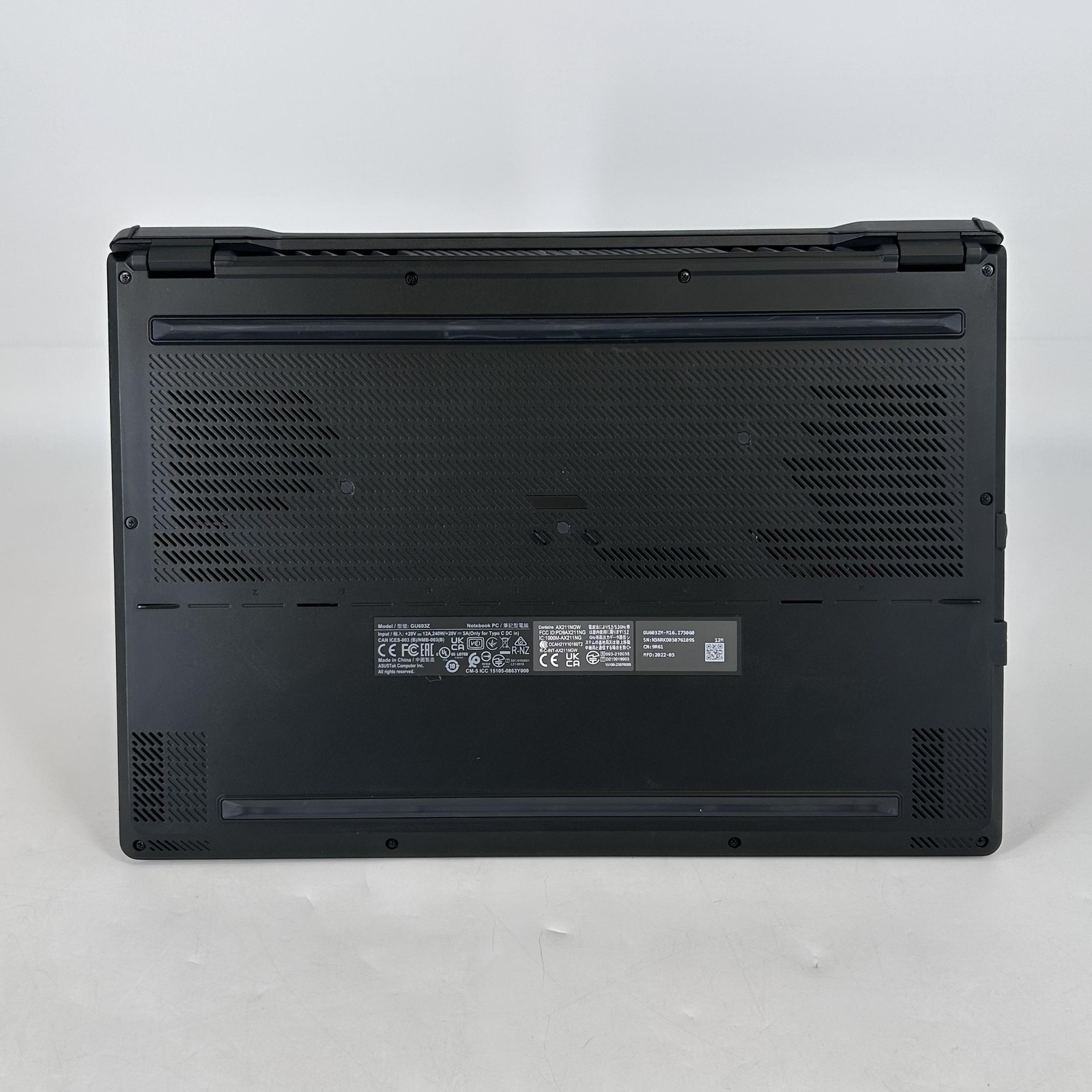 Asus ROG Zephyrus M16 GU603 165Hz FHD+ 2.3 GHz i7-12700H 16GB 512GB SSD RTX 3060
