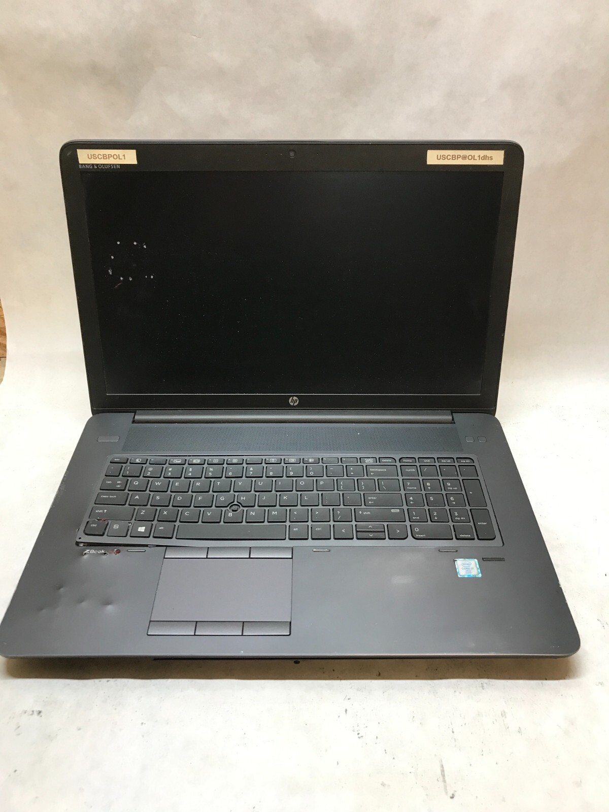 HP ZBook 17 G3 17″ Laptop Intel Core i7 4GB RAM NO HDD/OS For Parts AS IS – -DW