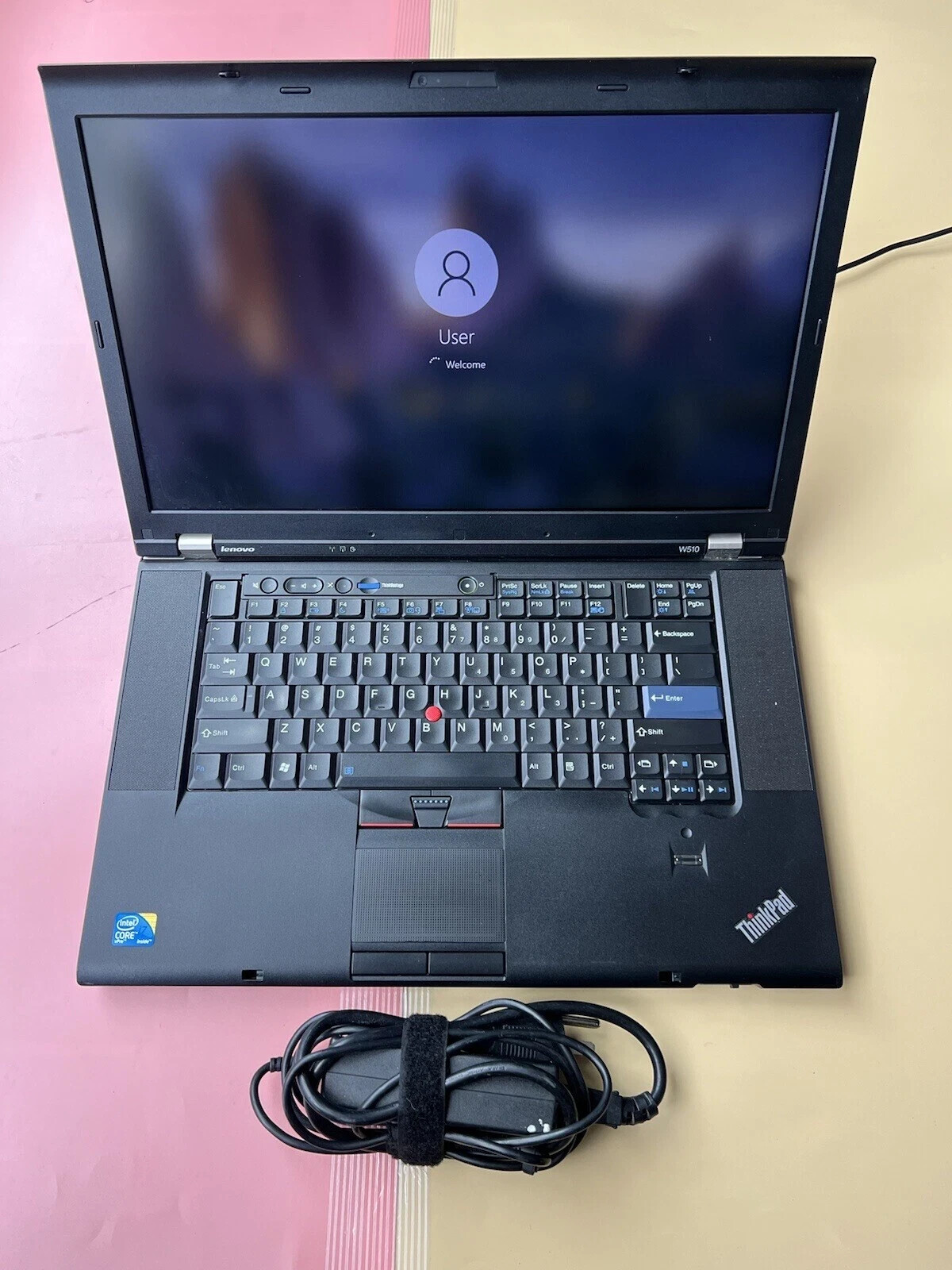 Lenovo ThinkPad W510 Core I7-Q820 @ 1.73GHz 4GB RAM 256GB SSD