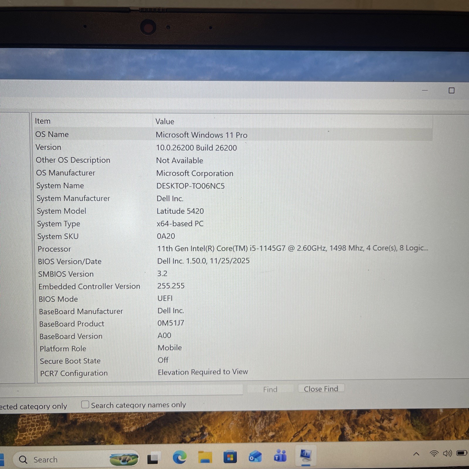 Dell Latitude 5420 i5-1145G7 8GB RAM 256GB SSD 14” FHD Win11 Pro WiFi 6