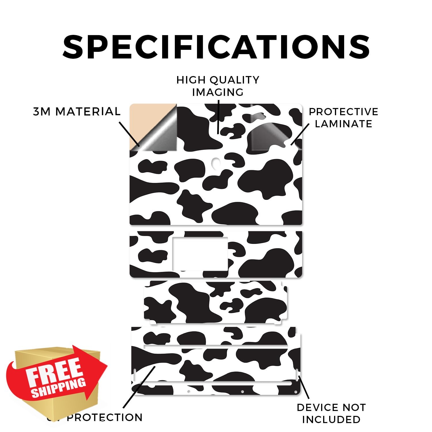 Vision Signs Alienware 16/16X Aurora Cow Print Skin