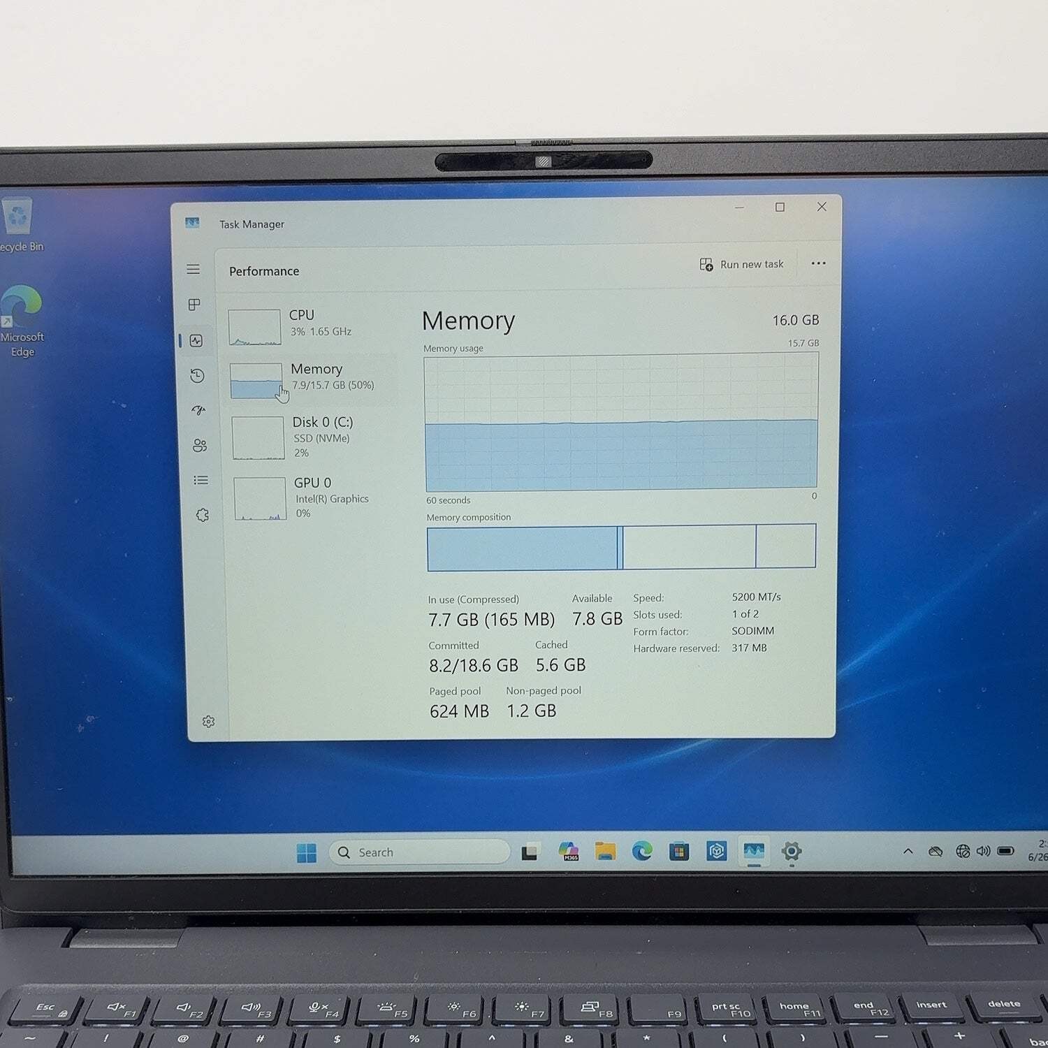Dell Pro 14 PC14250 13.4″ Core 7 150U 1.8GHz 16GB RAM 512GB SSD