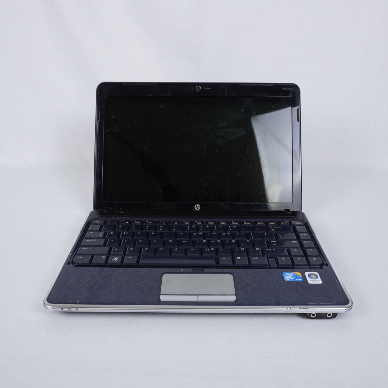 HP Pavilion dv3 Laptop Intel Core 2 Duo Windows Vista Blue For Parts