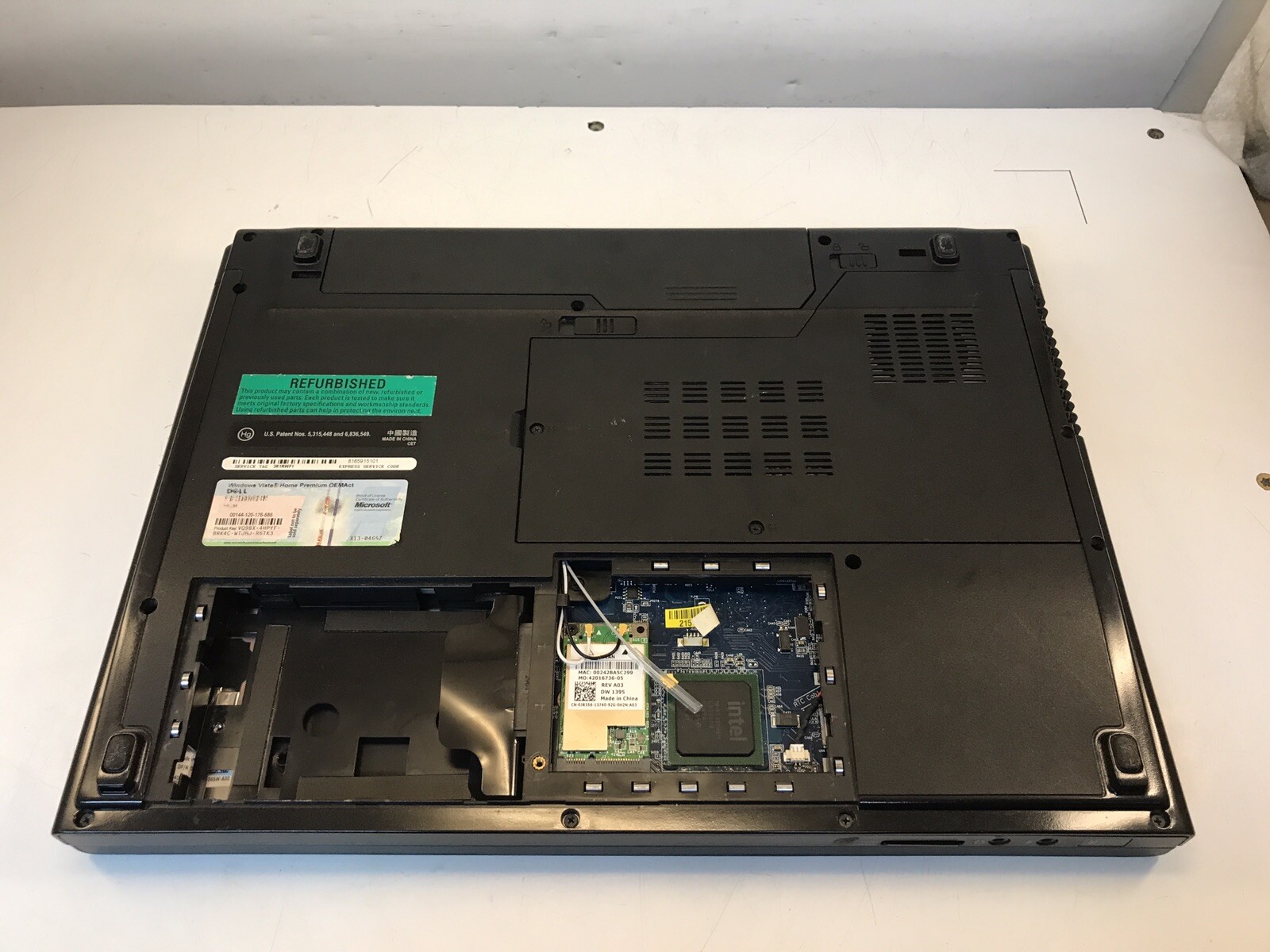 Dell Vostro 1510 Core 2 Duo Laptop Boots to BIOS NO HDD/Charger