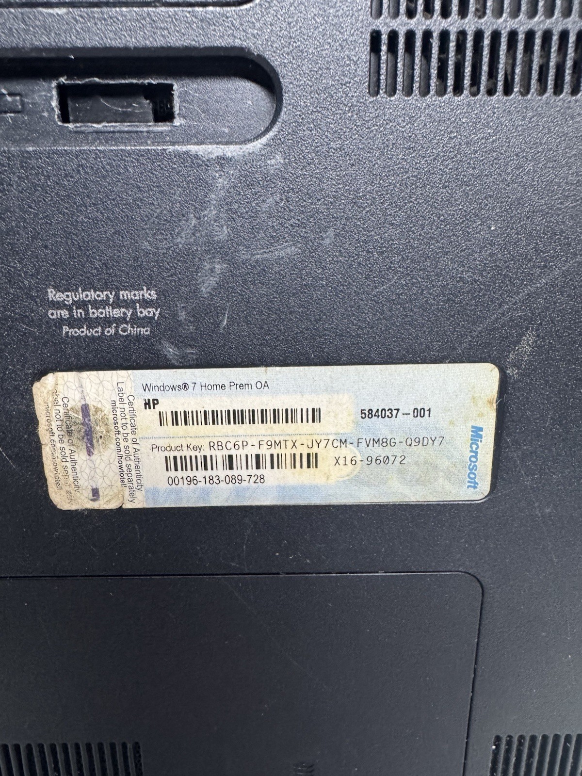 HP 2000 Notebook PC Laptop UNTESTED