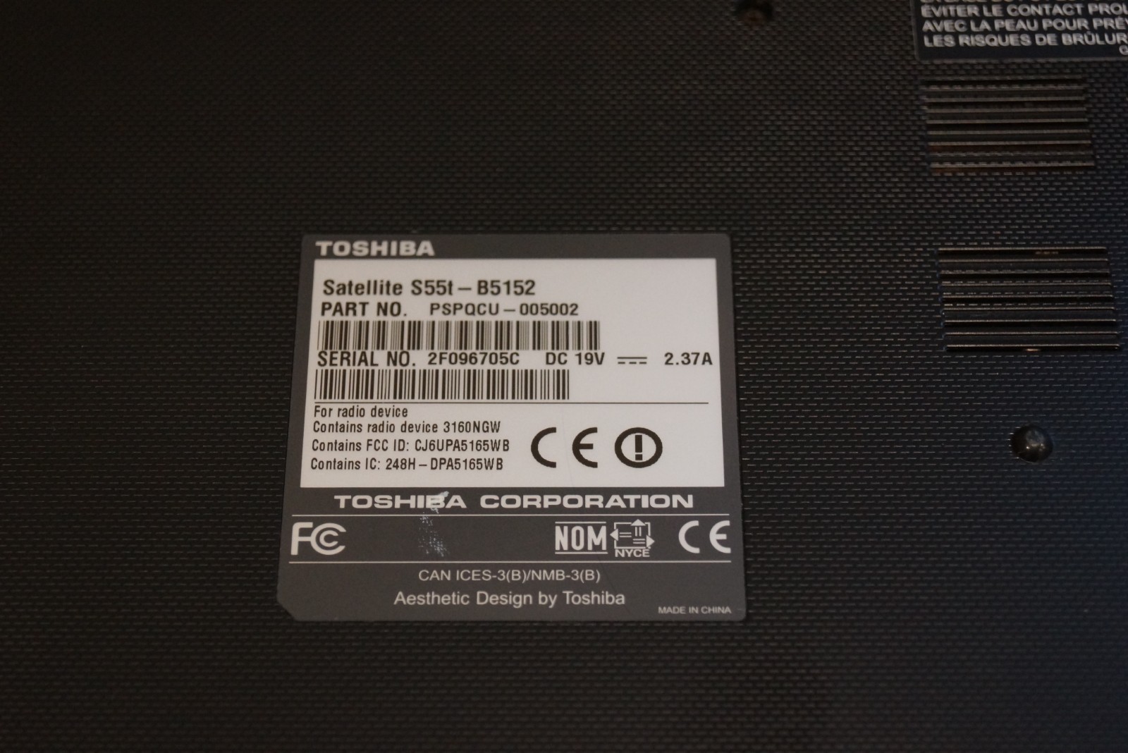 Active 25H2 Version WIN11 PRO Toshiba S55t-B5152 Gen5 i5@2.20GHz,8GB RAM,500GB