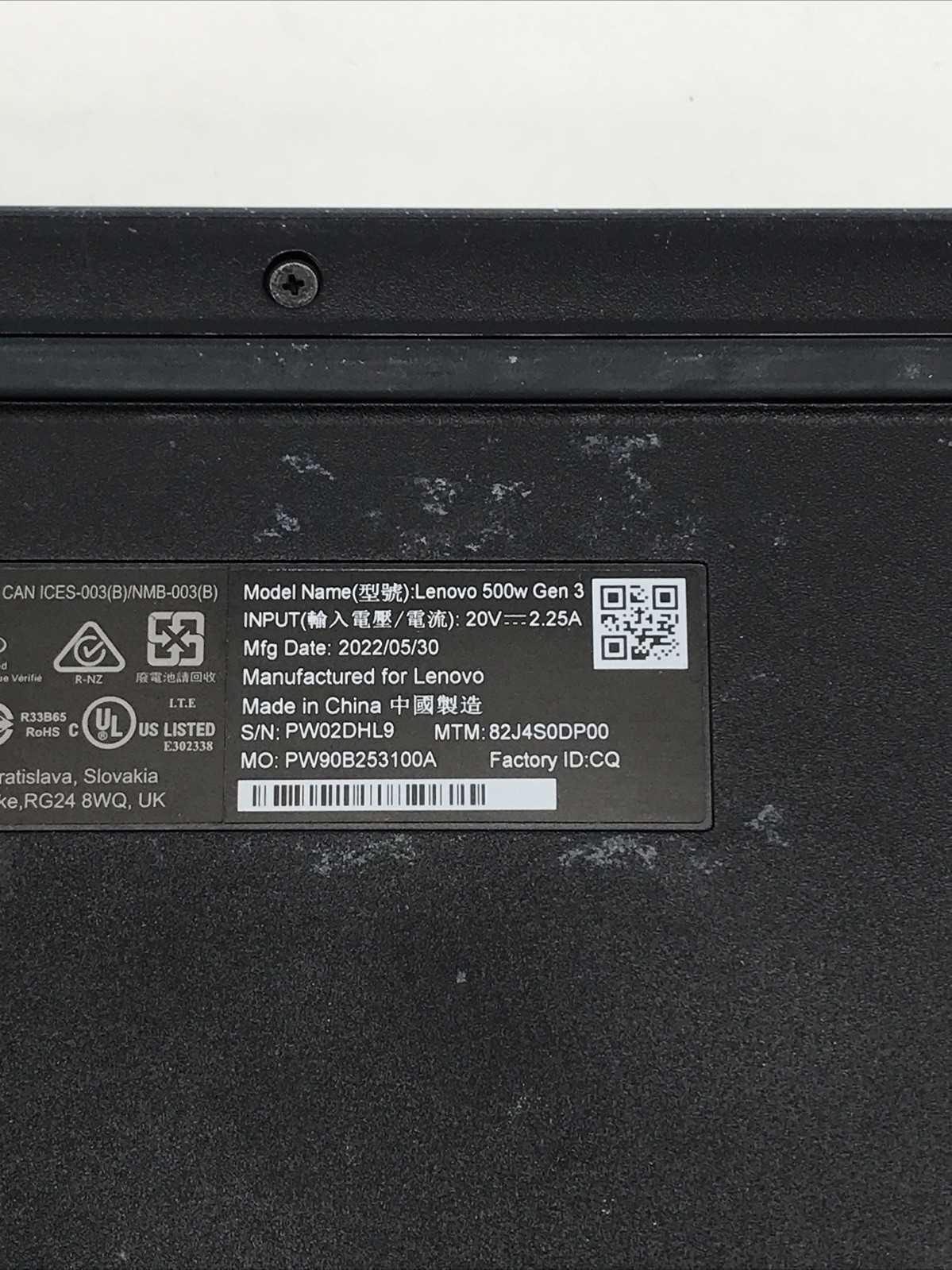 Lenovo 500w G3 Pentium N6000 1.10GHz 8GB RAM 128GB SSD Windows 11 Pro 82J4 -Good
