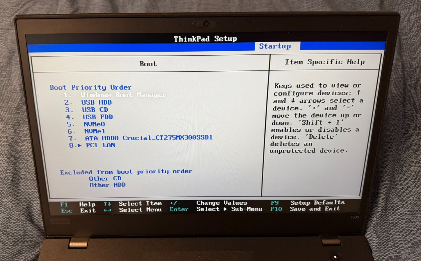 Lenovo ThinkPad T580 Intel i5-8250U 1.8GHz, 15.6″ , 8GB RAM, 275GB SSD
