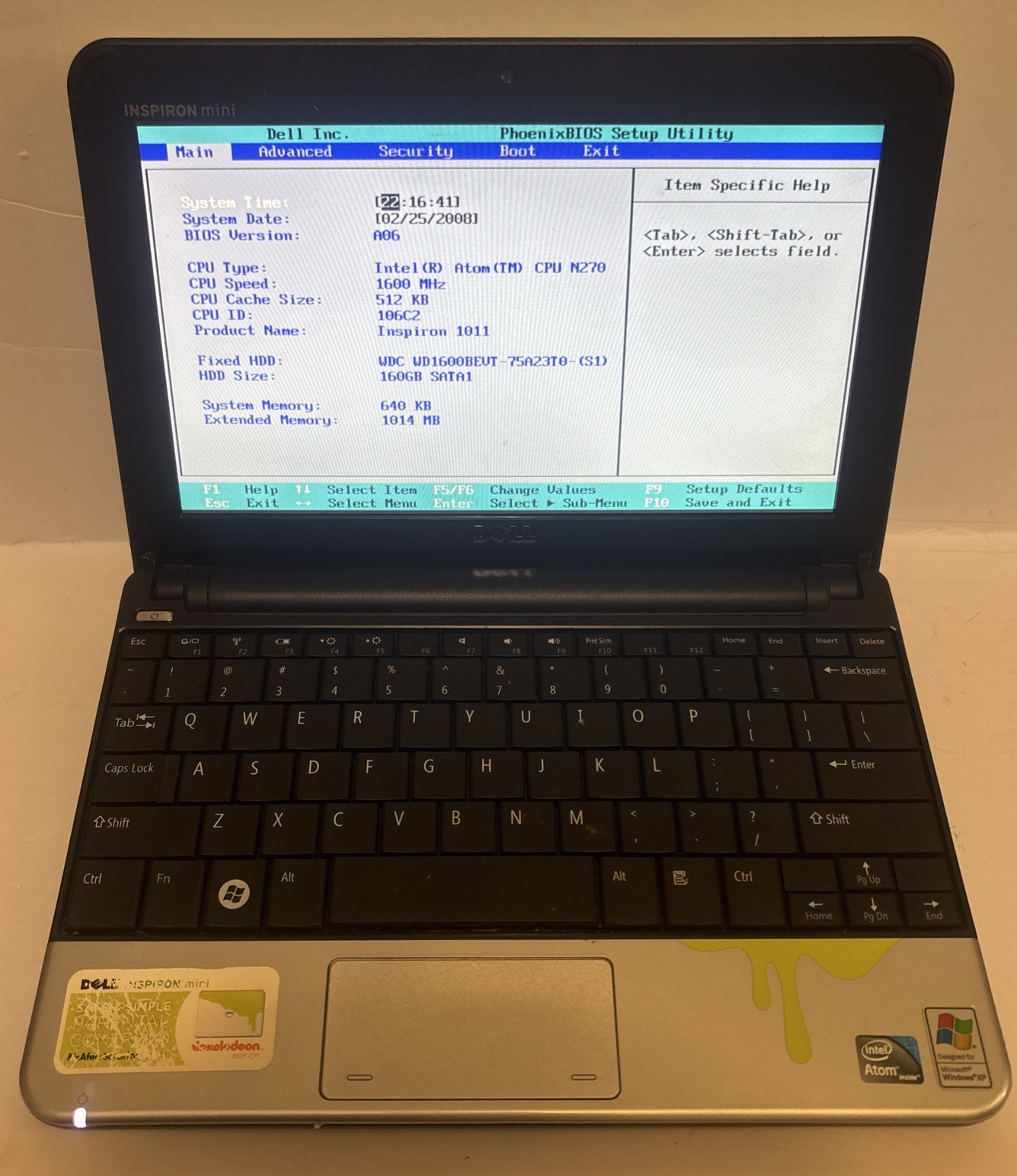 Rare Dell Inspiron Mini Nickelodeon Edition (Read Desc)