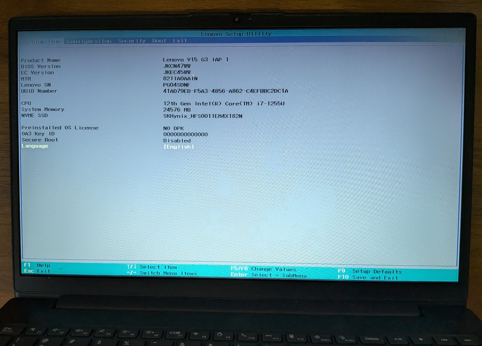 Lenovo V15 G3 IAP 15.6″ FHD i7-1255U 24GB RAM 1TB NVMe SSD Win 11 Pro