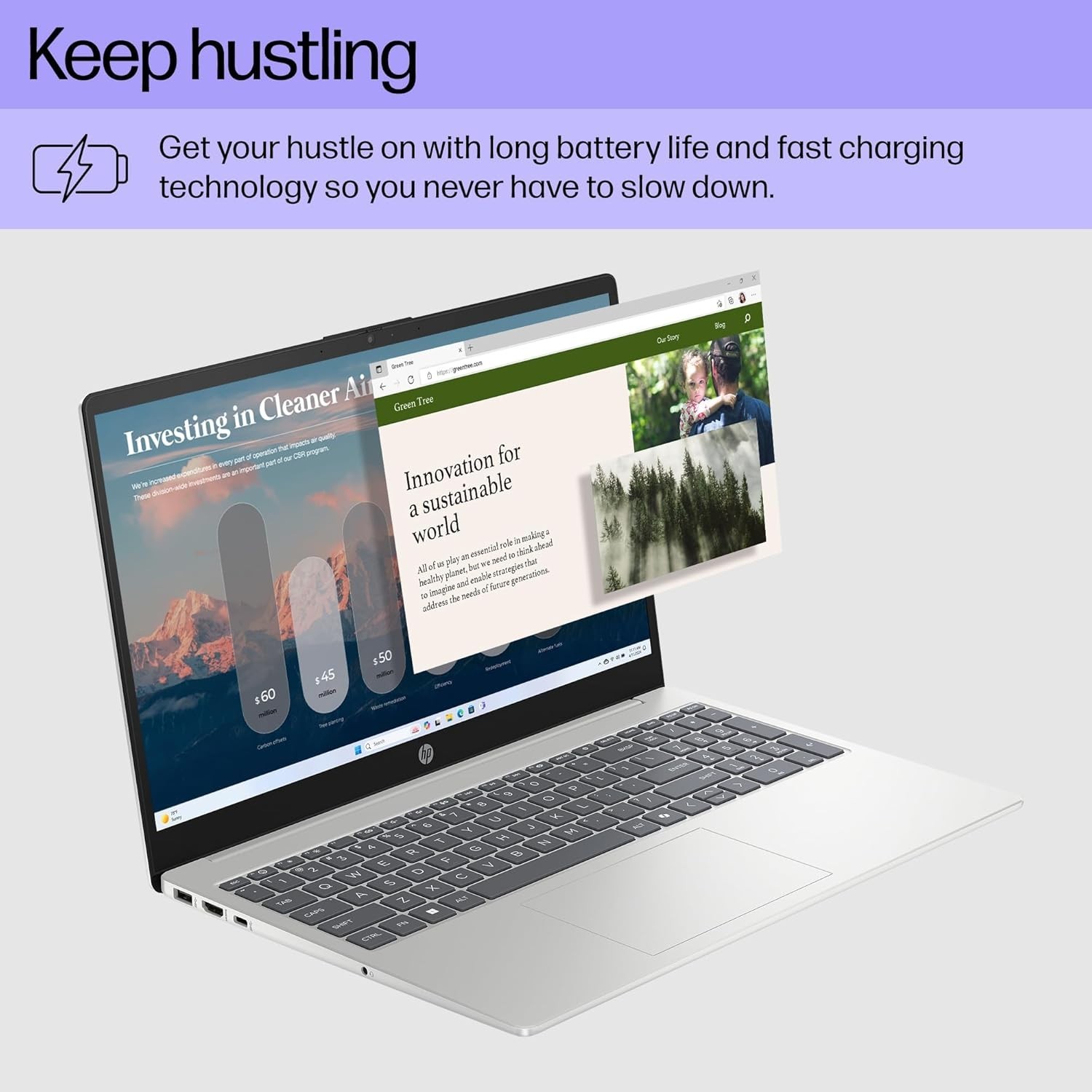 HP 15.6 inch Laptop, HD Touchscreen Display, AMD Ryzen 5 7520U, 8 GB 15-fc0499nr