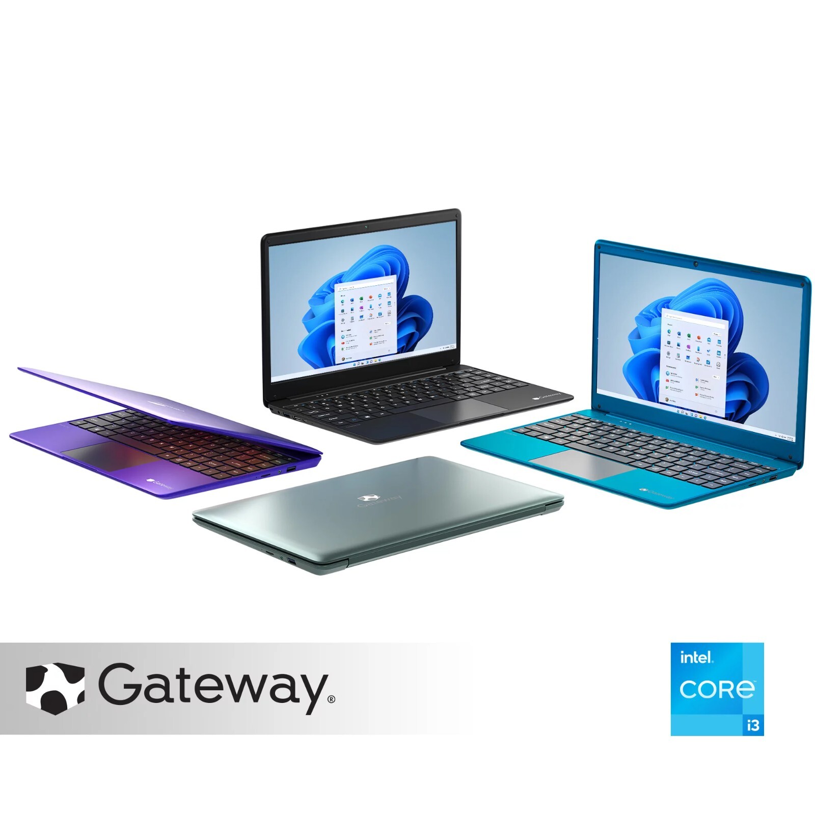 NEW Gateway 14.1″ Ultra Slim Notebook Laptop GWTN141-6BK 128GB SSD, 4GB RAM i3