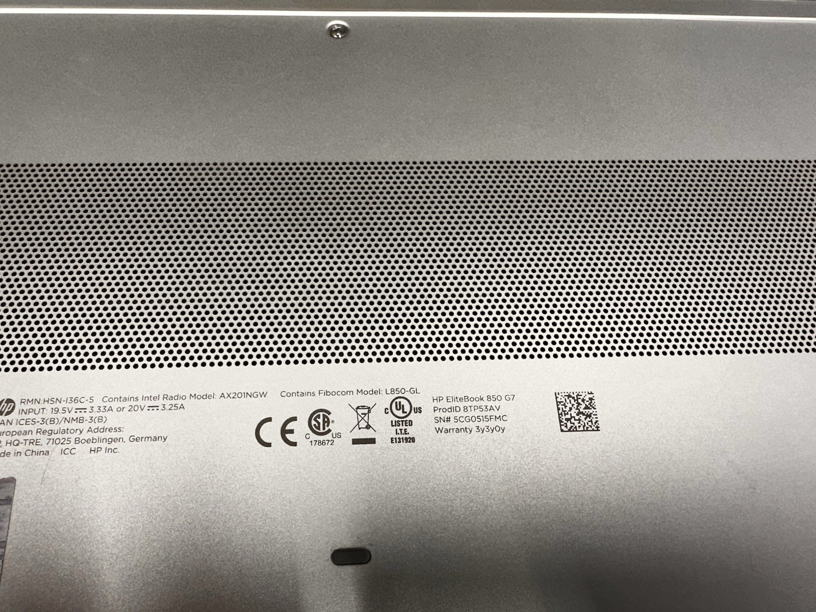 HP EliteBook 850 G7 CORE i7-10510U @1.8GHZ 16GB Ram 512GB SSD Win11 Pro #04