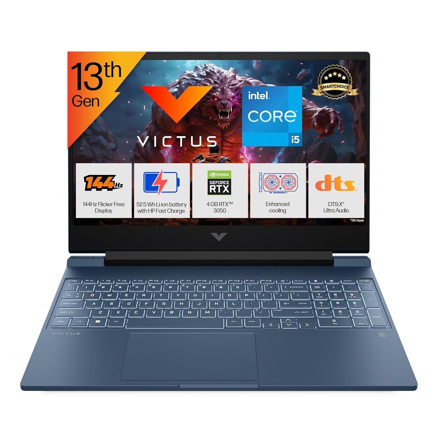 HP Victus Intel Core i5 13th Gen 13420H – (16 GB/512 GB SSD