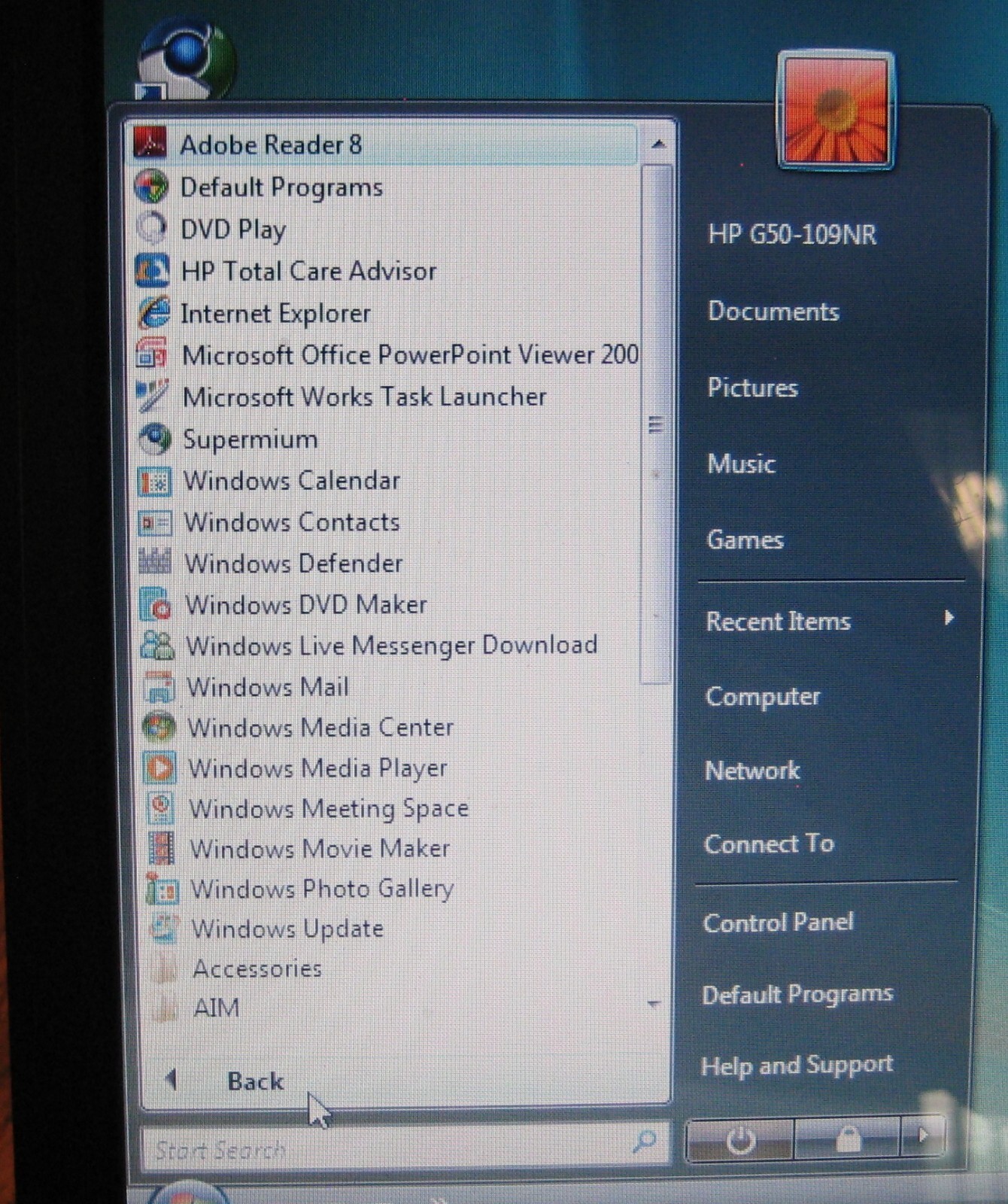 HP G50-109NR laptop AMD Athlon Dual Core @ 1.9GHz 2GB RAM 100GB HDD