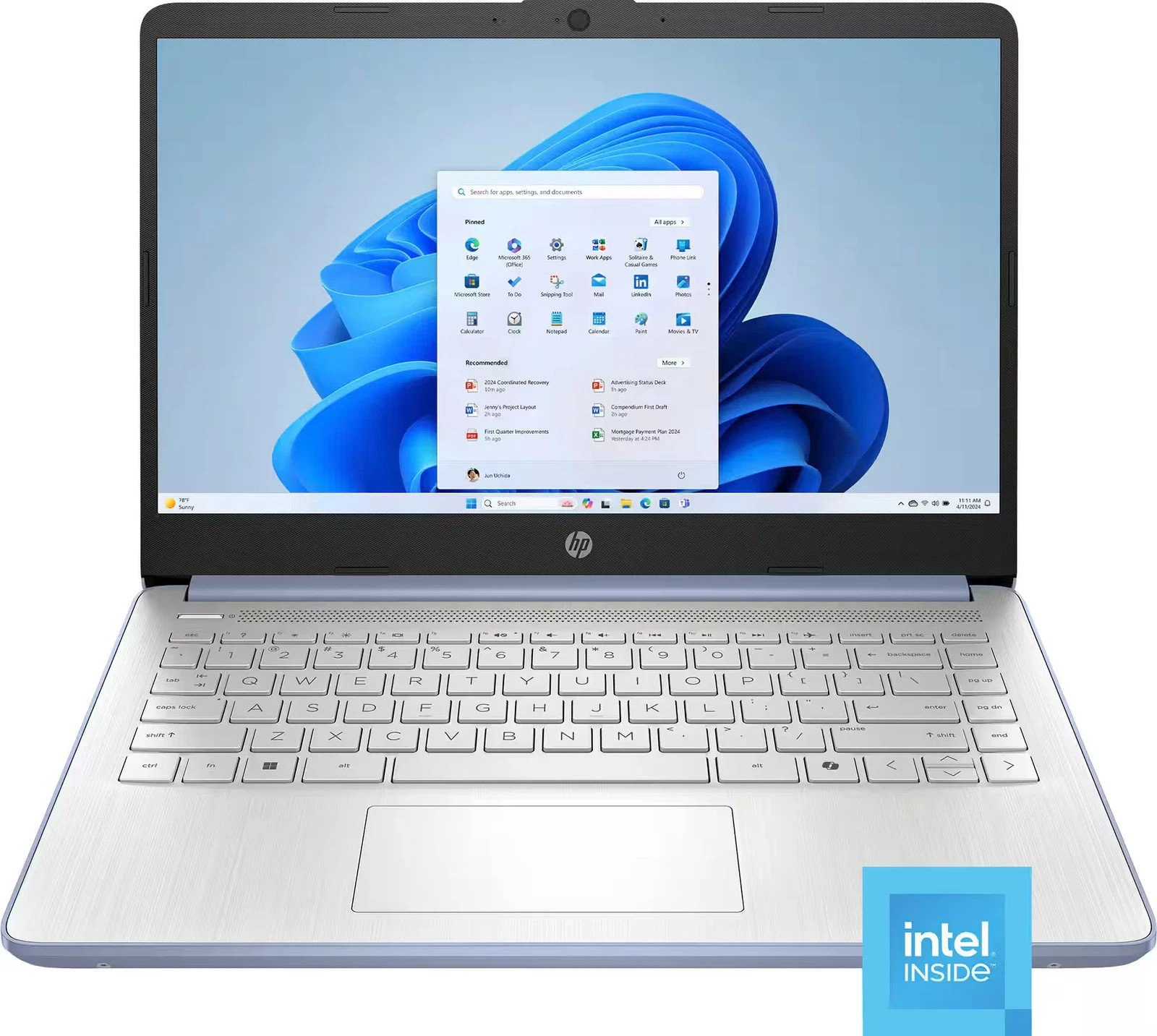 2025 HP Laptop 14″ HD Intel Quad-Core N150 4GB/128GB Microsoft 365 1 Year
