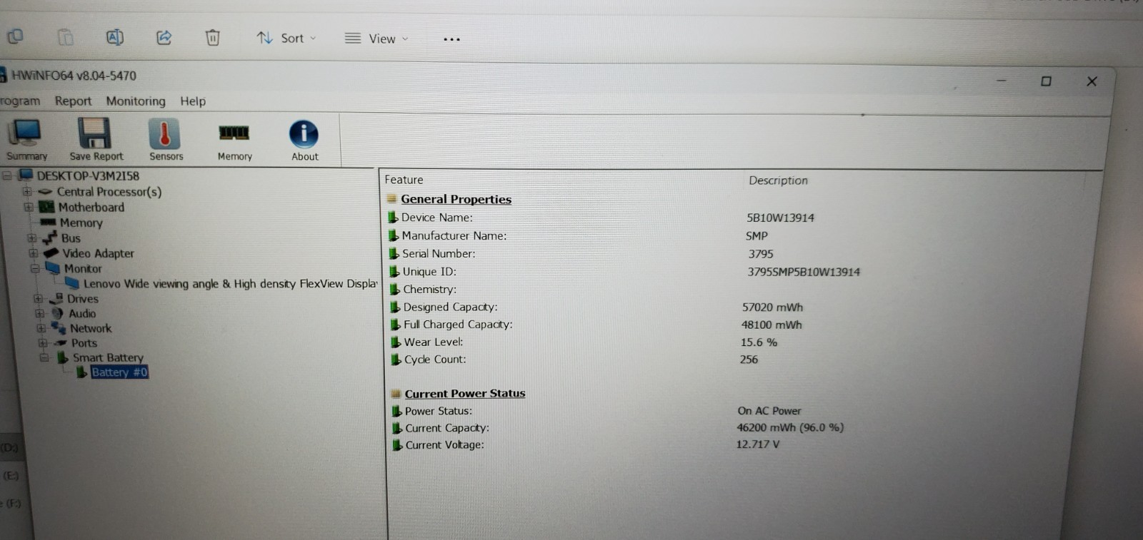 Lenovo ThinkPad T15 Gen 1 Laptop Intel Core i7-10th Gen 1.8GHz 8GB RAM 128GB SSD