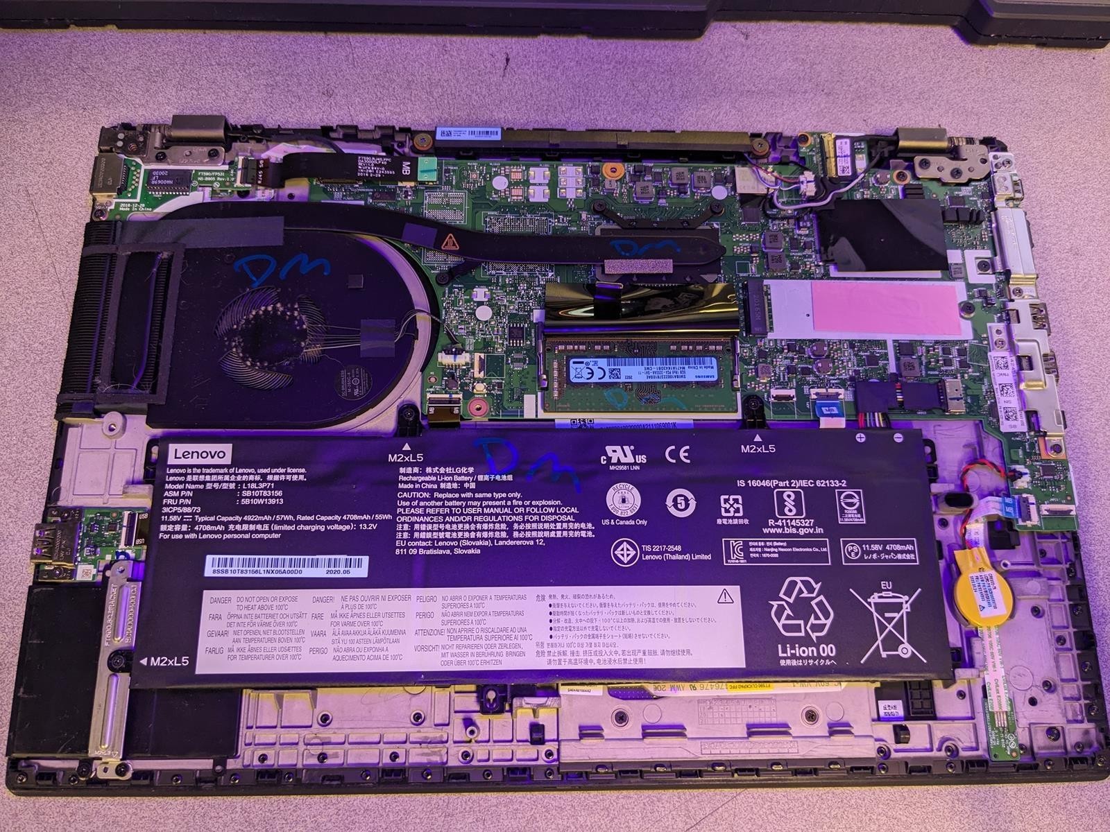 LENOVO THINKPAD T15 GEN 1 i7-10510U @ 1.80GHz, 16GB RAM, NO HDD/OS