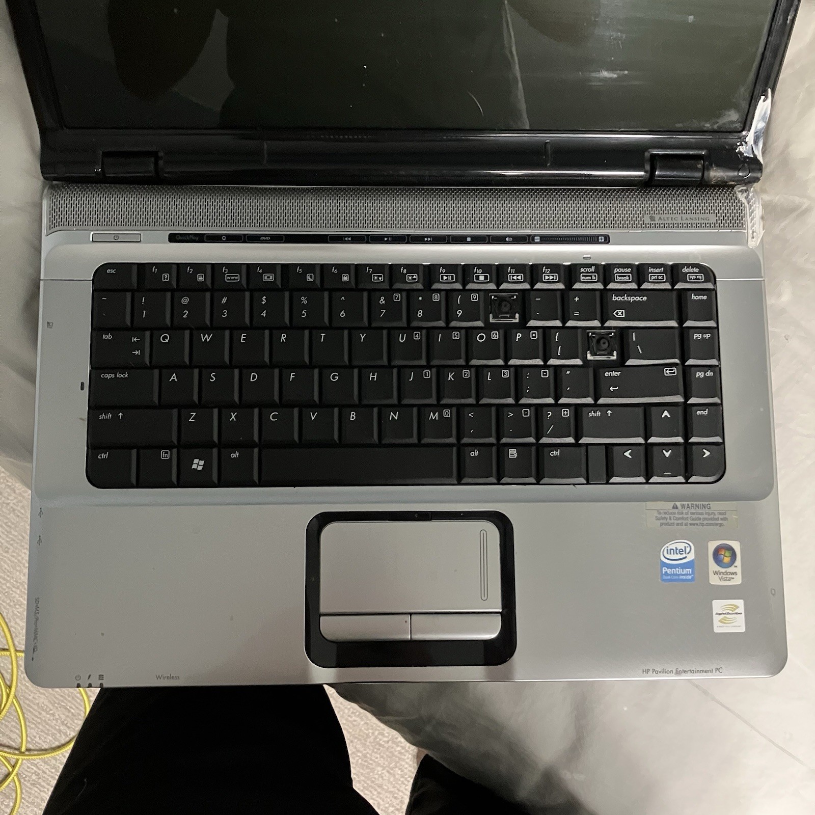 HP Pavilion dv6000 15.4in. Notebook/Laptop – For Parts Or Not Working