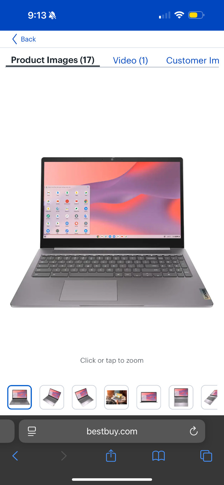Leveno Chromebook 15.6 space gray