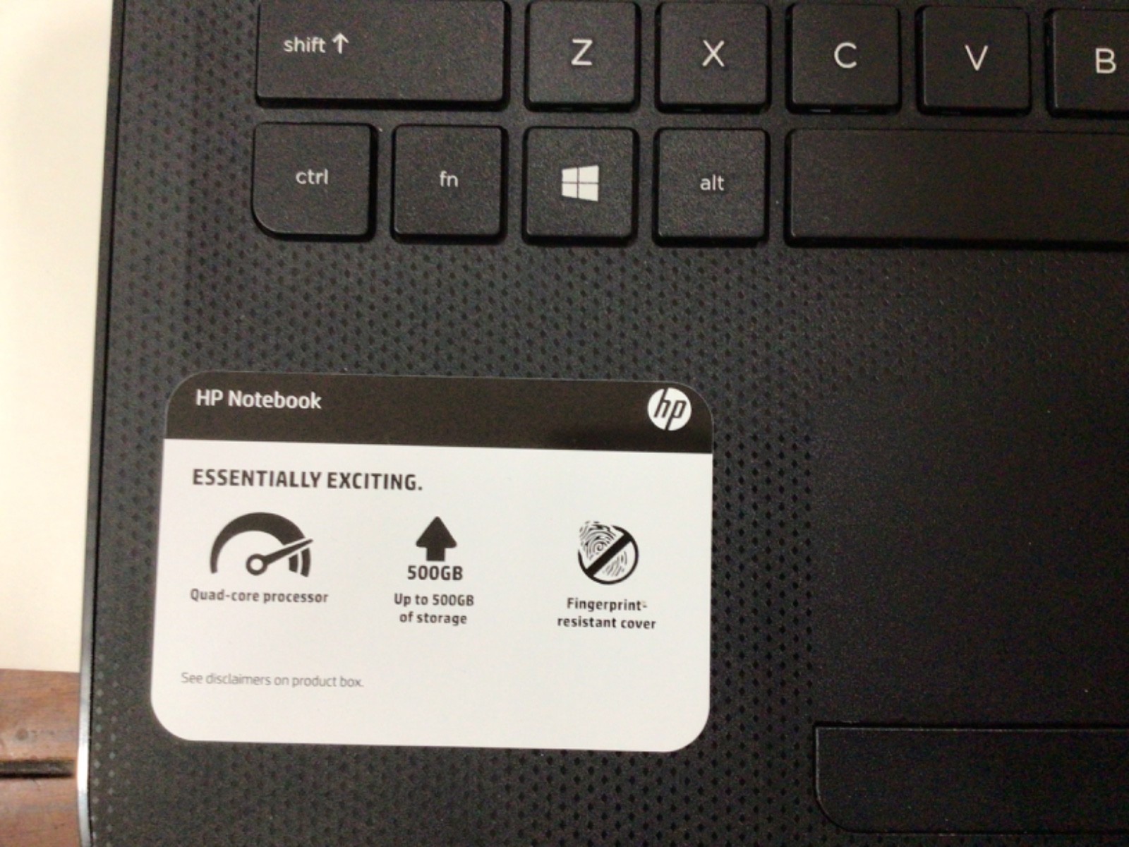 HP 15-af131dx Notebook AMD A6-5200 APU 4GB 500GB with Adapter & HP Soft Case