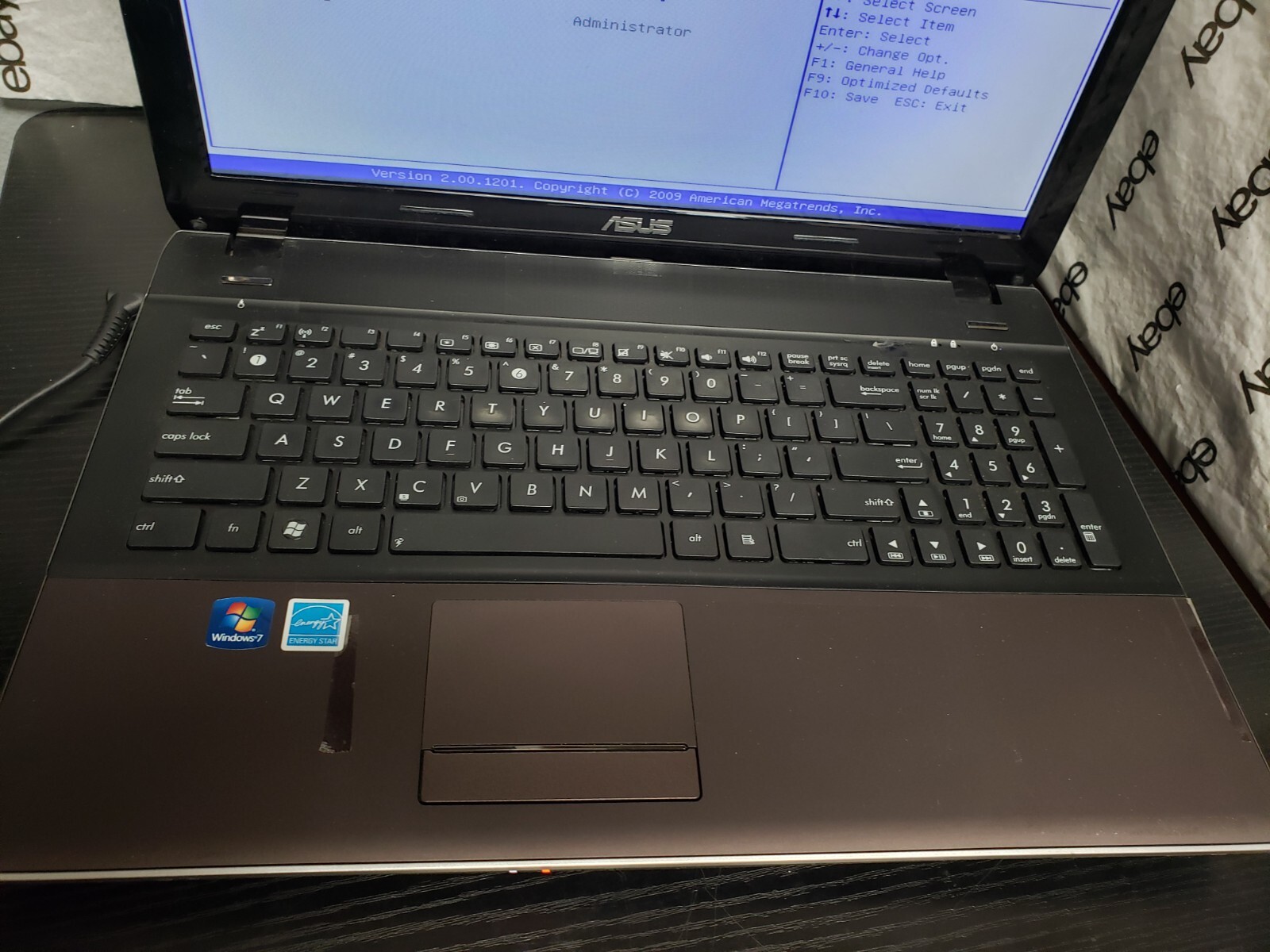 ASUS U52F 15.6″ | i3-M380@2.53GHz | 4GB RAM*NO HDD/OS/BATT/CHRGR*READ DESC*