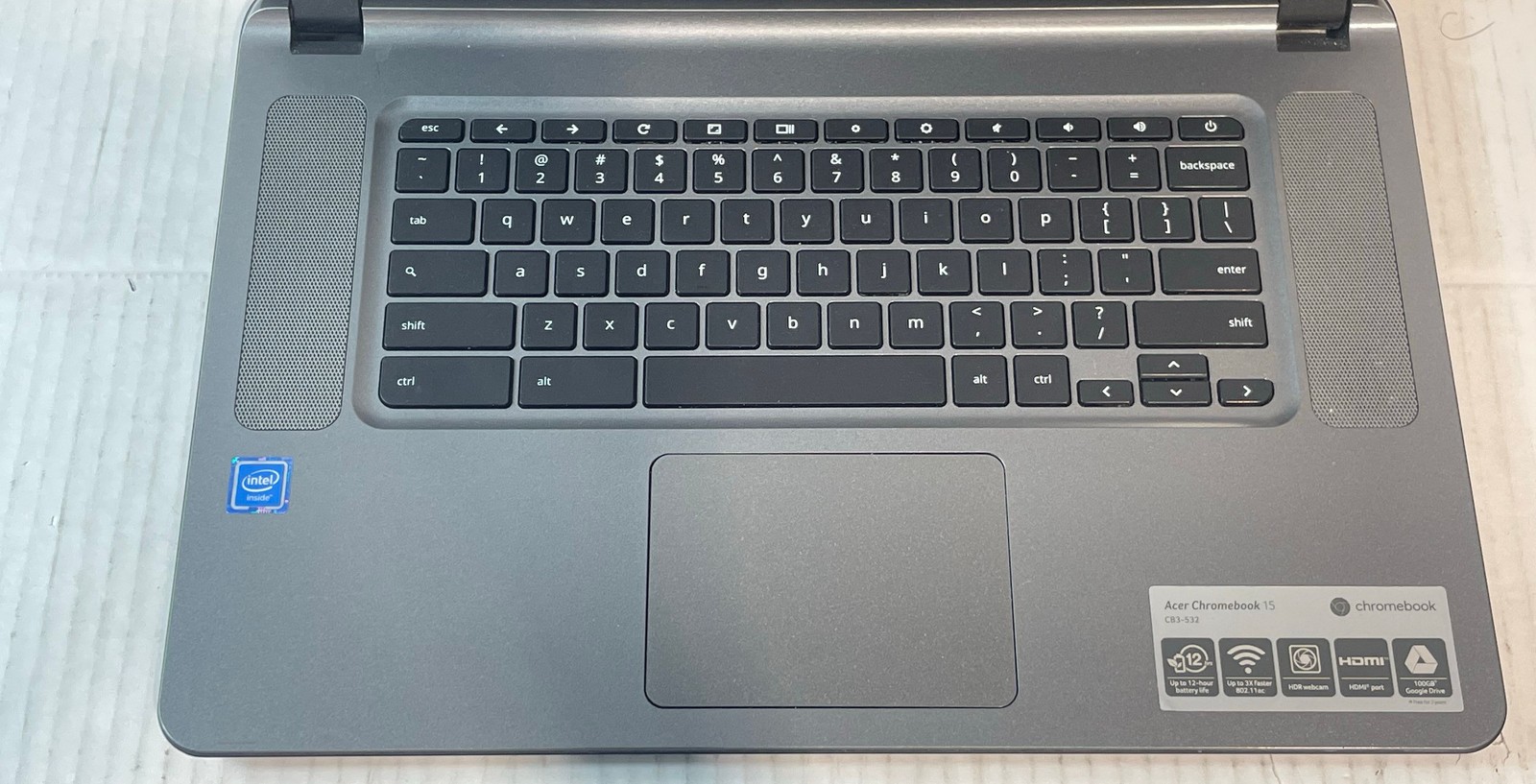 Acer Chromebook 15 CB3-532-C47C 15.6″ Laptop N15Q9 No HDD
