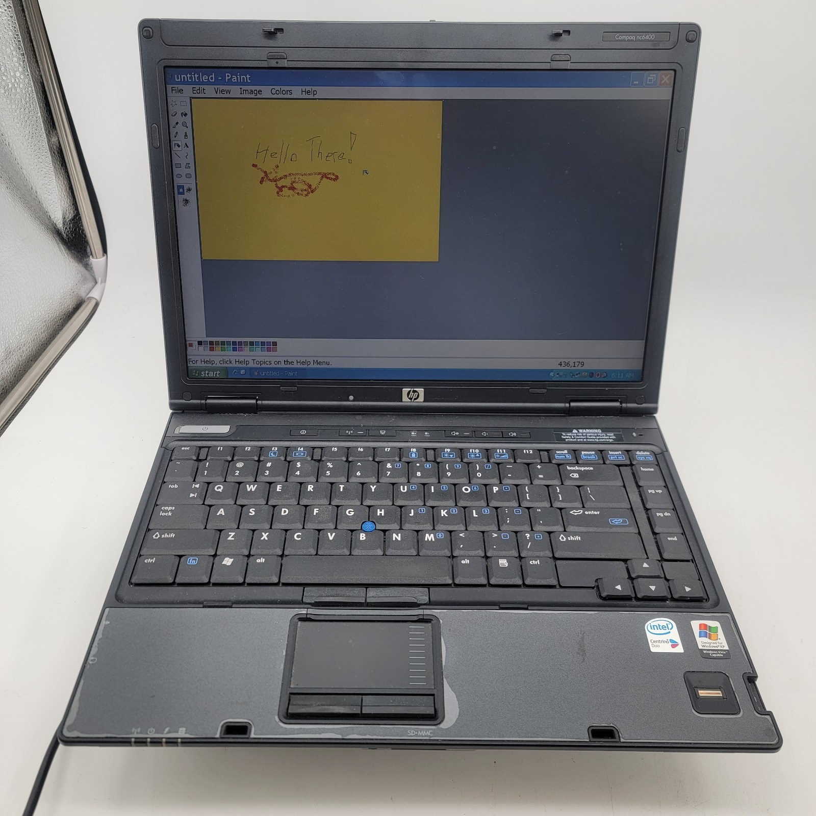 Vintage HP Compaq nc6400 Laptop – Windows XP Pro – Works – Charger Included