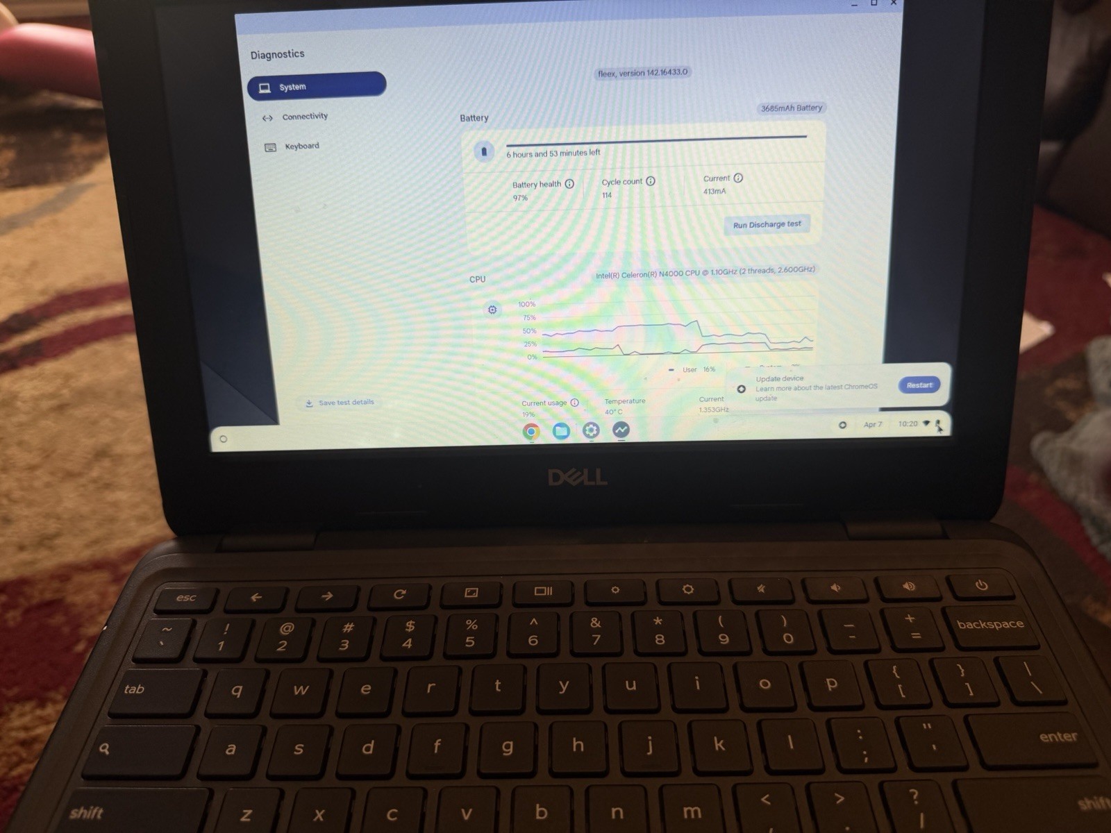 Dell Chromebook 11 3100 11.6″ Celeron N4000 16GB Chrome OS Black USB-C