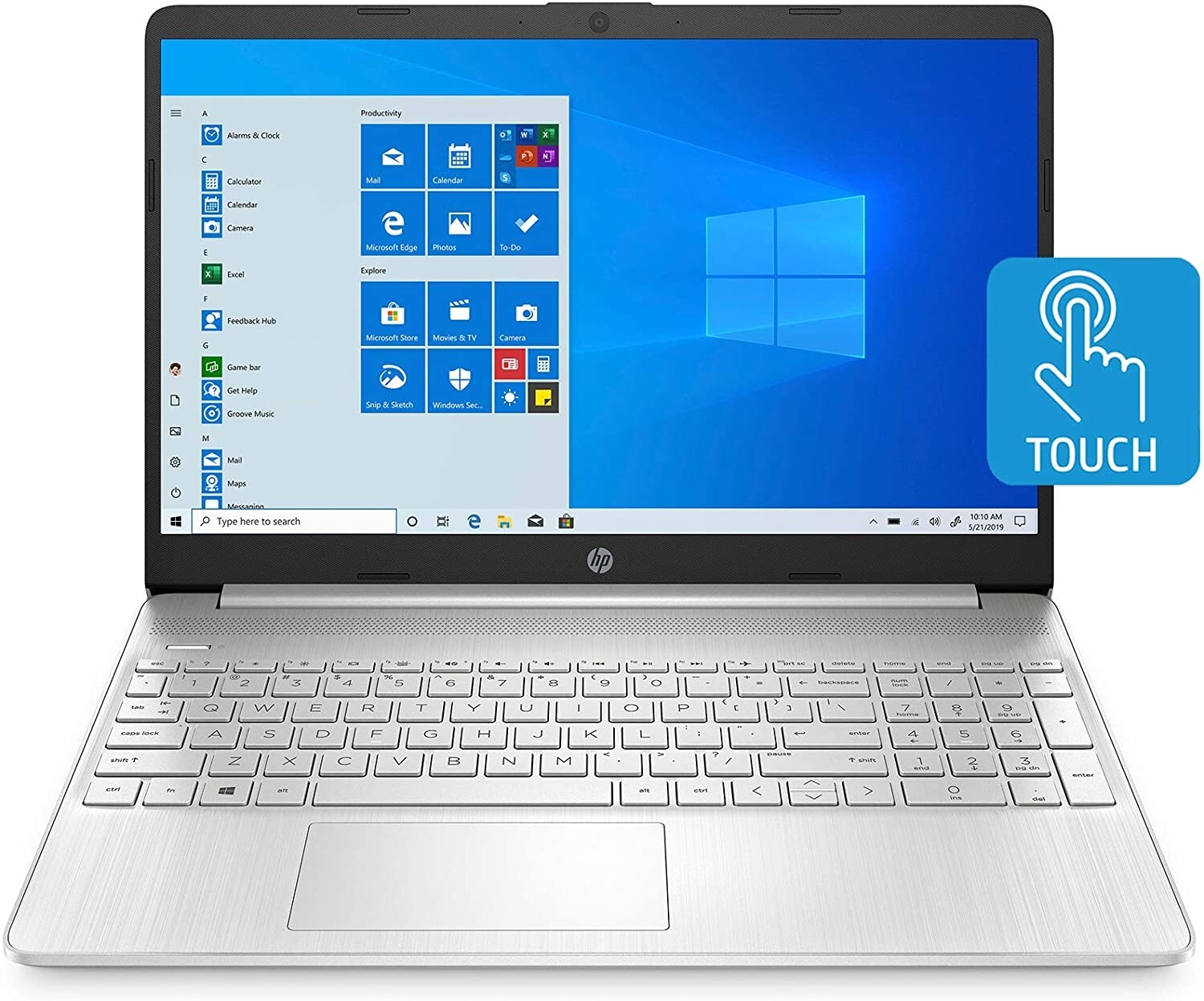 HP 15″ Touchscreen Laptop, AMD Ryzen 3 3250U, 8 GB RAM, 256 GB SSD, Win 10