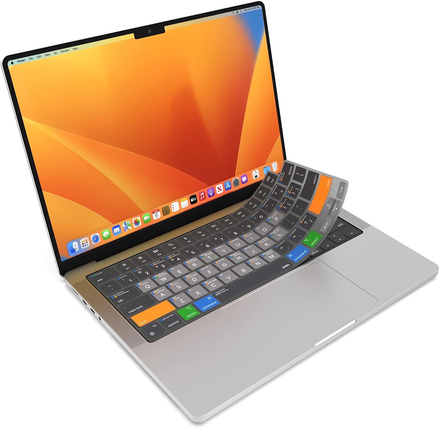 MacOS Shortcut Guide Keyboard Cover for Apple MacBook Pro 14 inch / 16 inch