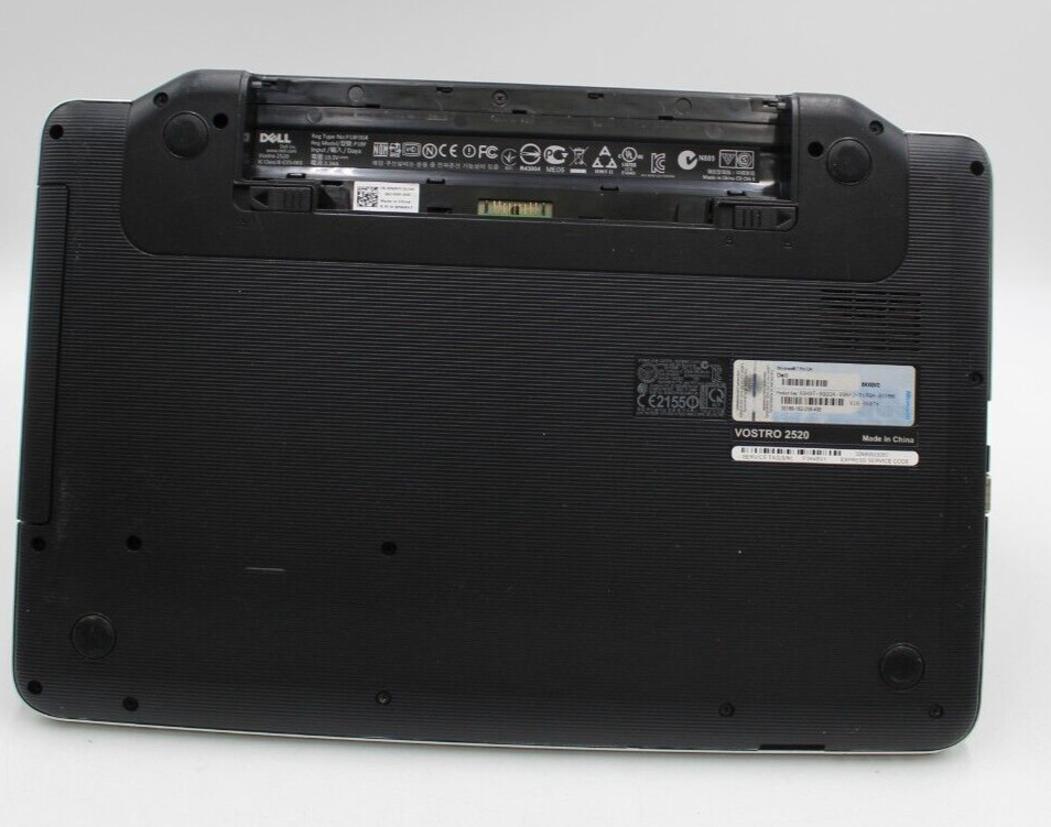 Dell Vostro 2520 15.6in 320 GB HD 4 GB RAM i3-2328M 30 day warranty No OS