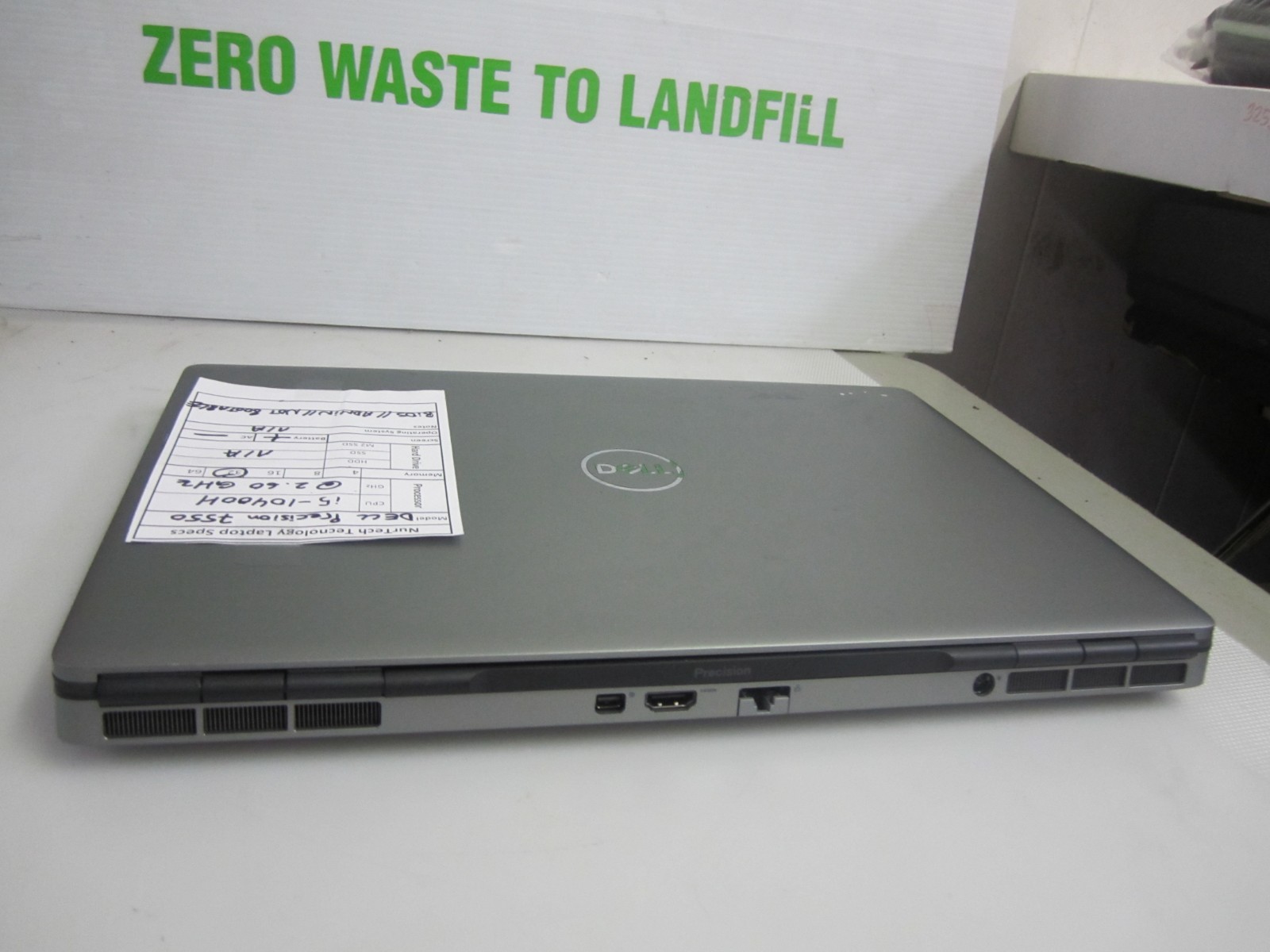 Dell Precision 7550 i5-10400H 2.60GHz 32GB NO HDD/AC/OS Laptop BIOS