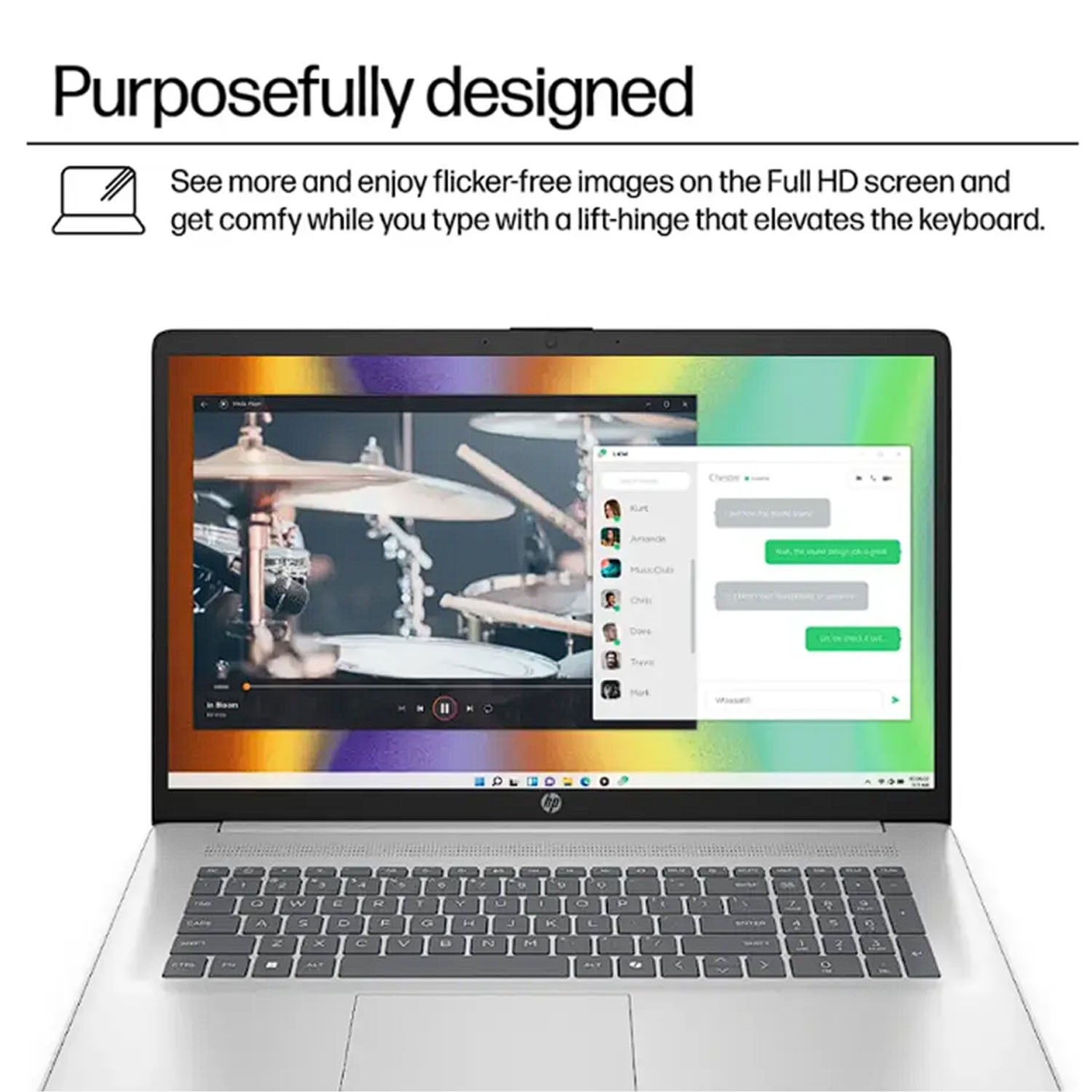 HP 17.3″ Full HD Laptop 4-core AMD Ryzen 5 7520U 8GB RAM 512GB SSD Win 11 Home