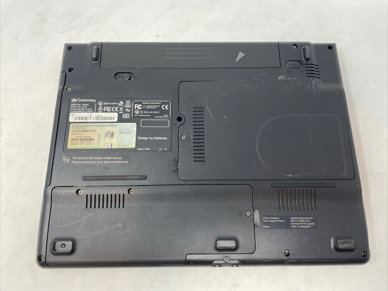 Gateway T-Series W350A 14″ Inch Laptop Computer – As Is!!