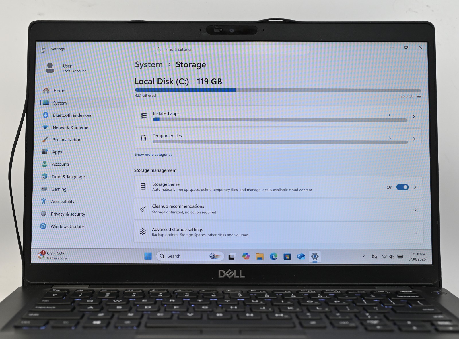 Dell Latitude 5400 i5-8265u 1.6GHz 8GB RAM 128GB SSD Windows 10 Pro