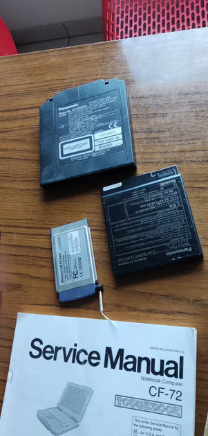 Panasonic Notebook Computer CF-72 Toughbook With Accessories Vintage