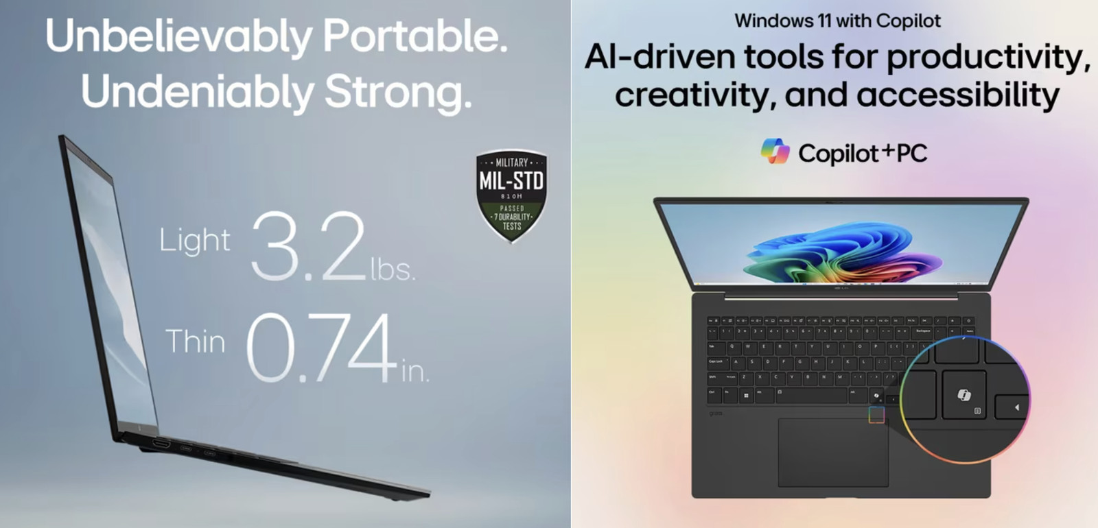 LG gram 17.0″ 2560×1600 Ultra 7-258V 32GB RAM 2x 1TB+PCIe SSD Windows 11 Home