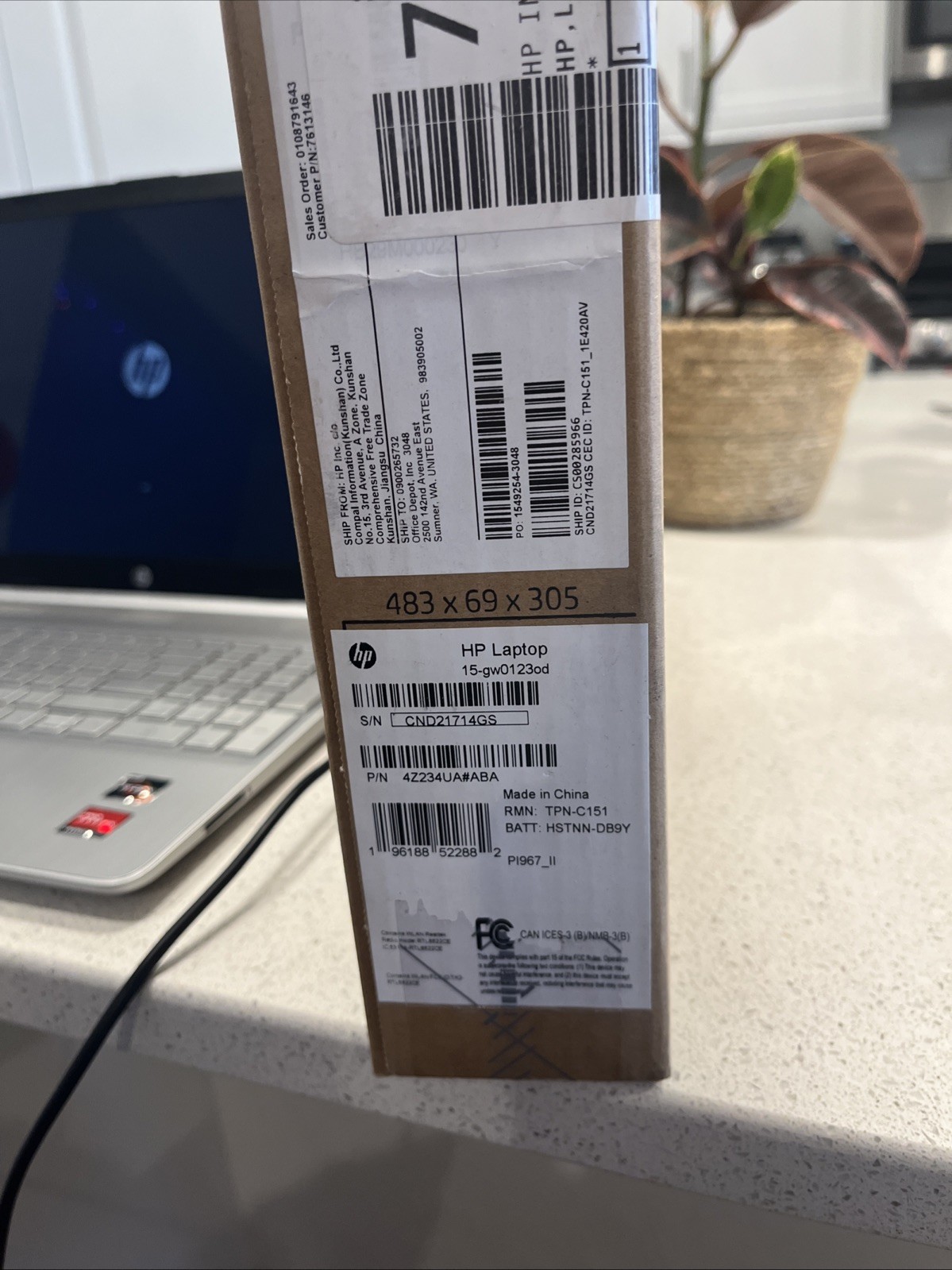 HP 15-GW0123OD LAPTOP ADM R3-325OU@2.6GHZ,8GB,1TB