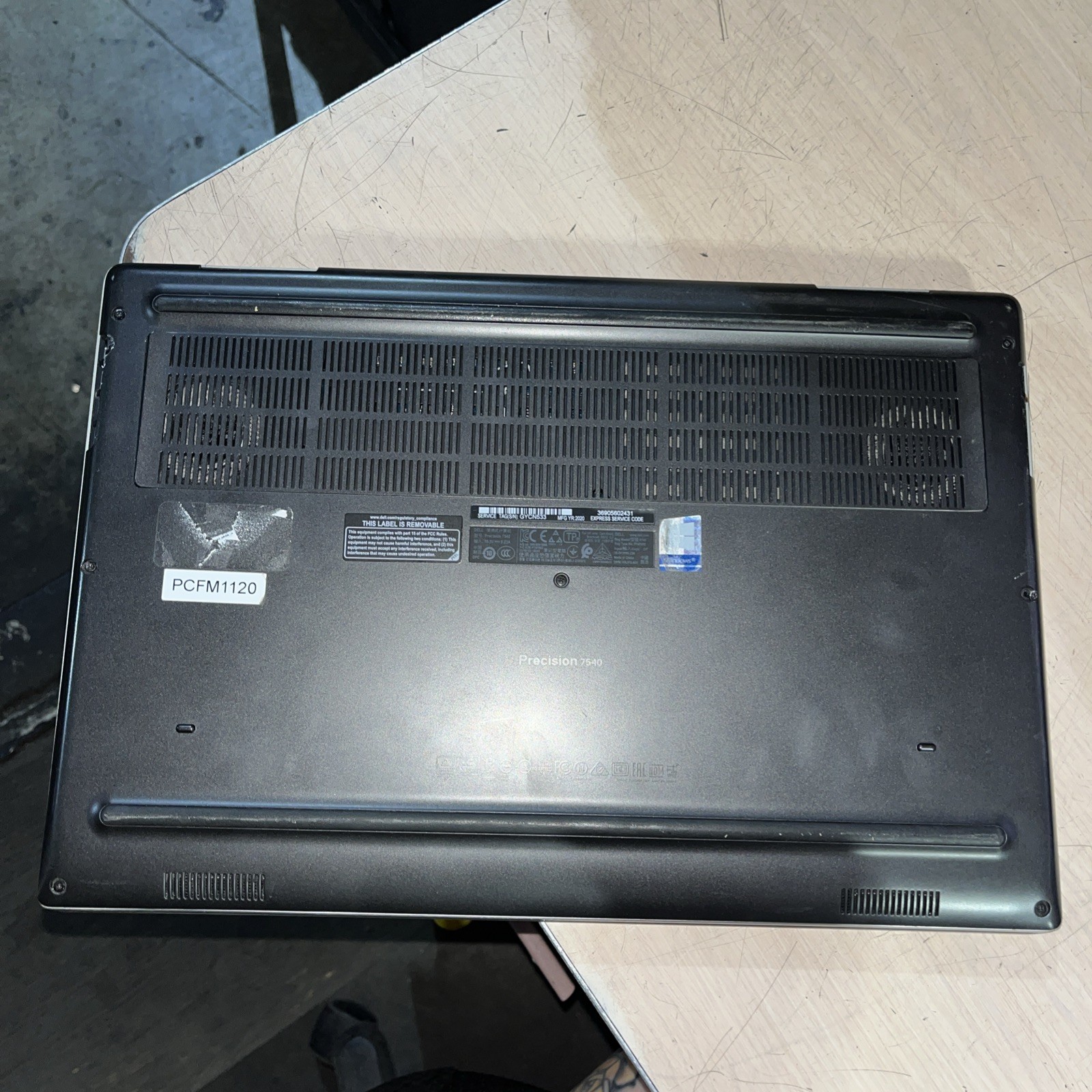DELL PRECISION 7540 INTEL CORE I7-9850H RTX 3000 2.60GHZ 8GB RAM NO HD