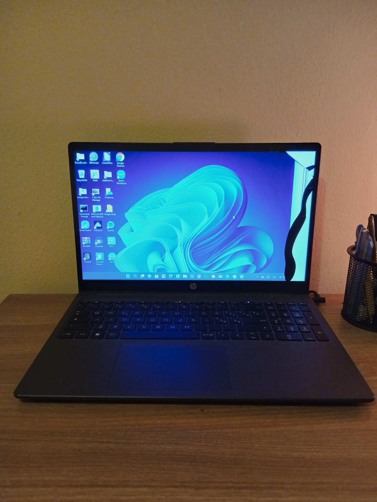 HP 255 G10. Perfectly operational, visual defect on the edge of the screen (Photo)